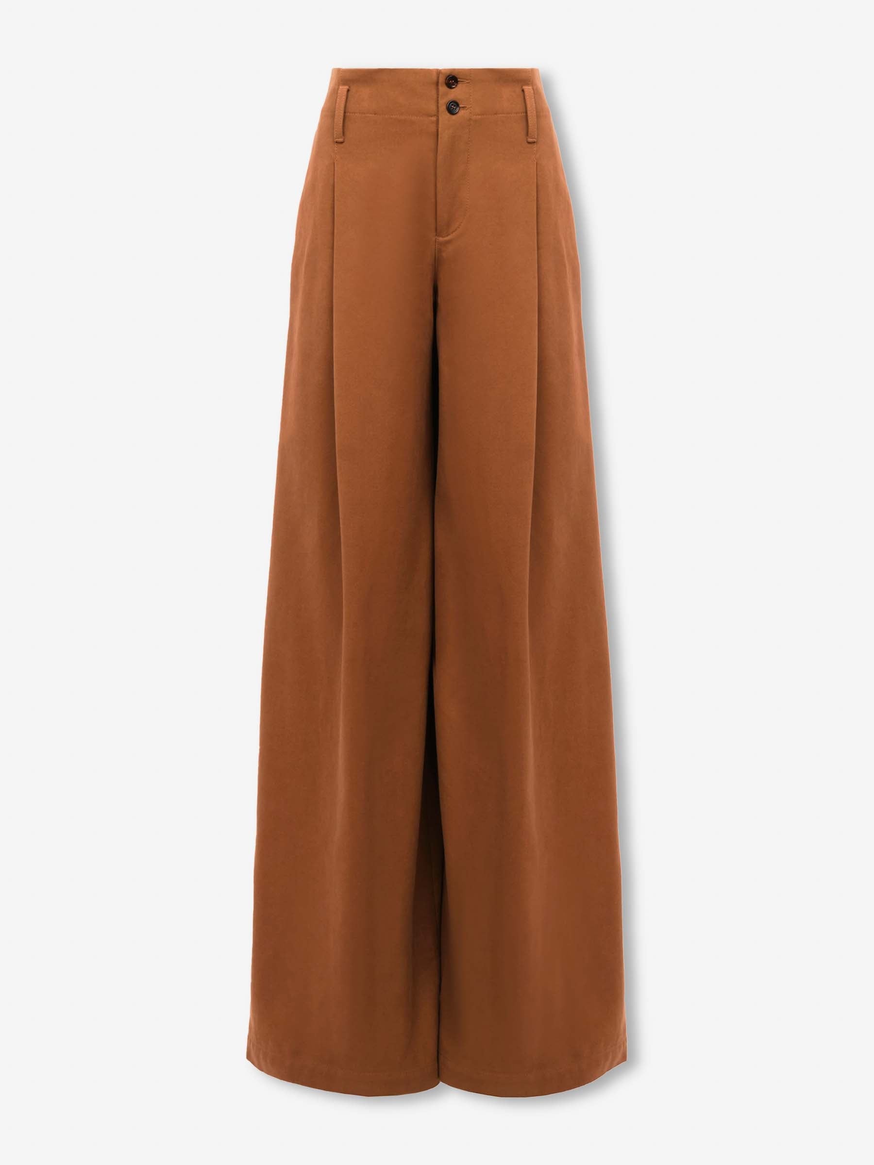 Wide Cotton Trousers Chloe – Гарантія оригінальності – боковий вид