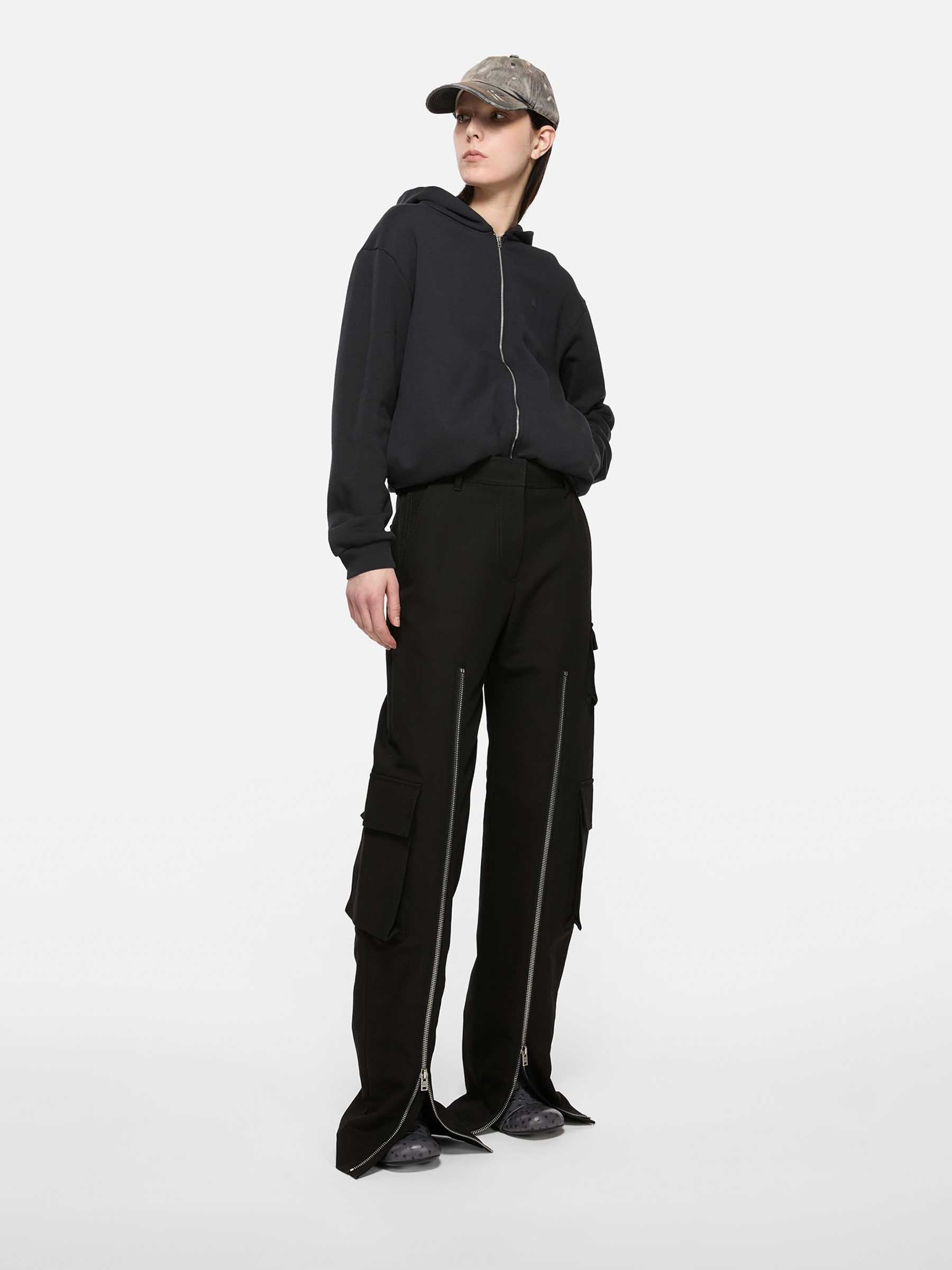 Satin Cargo Trousers Acne studios – Гарантія оригінальності – вид ззаду