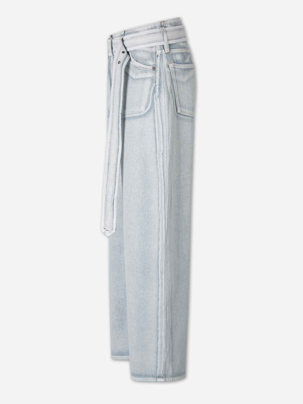 Wide Leg Trousers Belt Acne studios – Гарантія оригінальності – вид ззаду