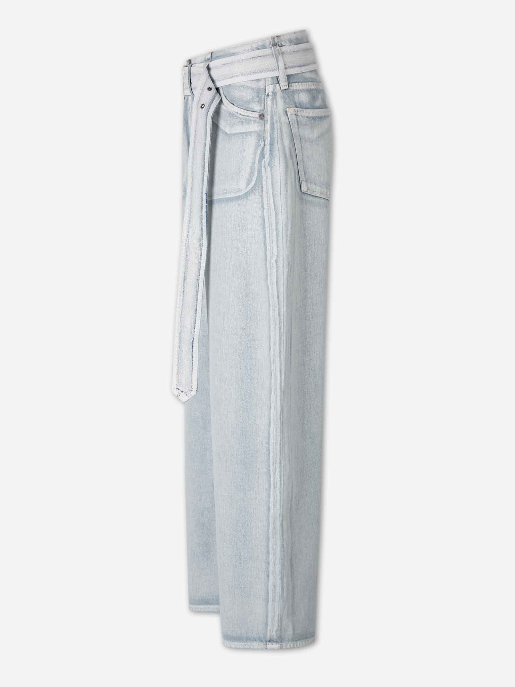 Wide Leg Trousers Belt Acne studios – Гарантія оригінальності – вид ззаду