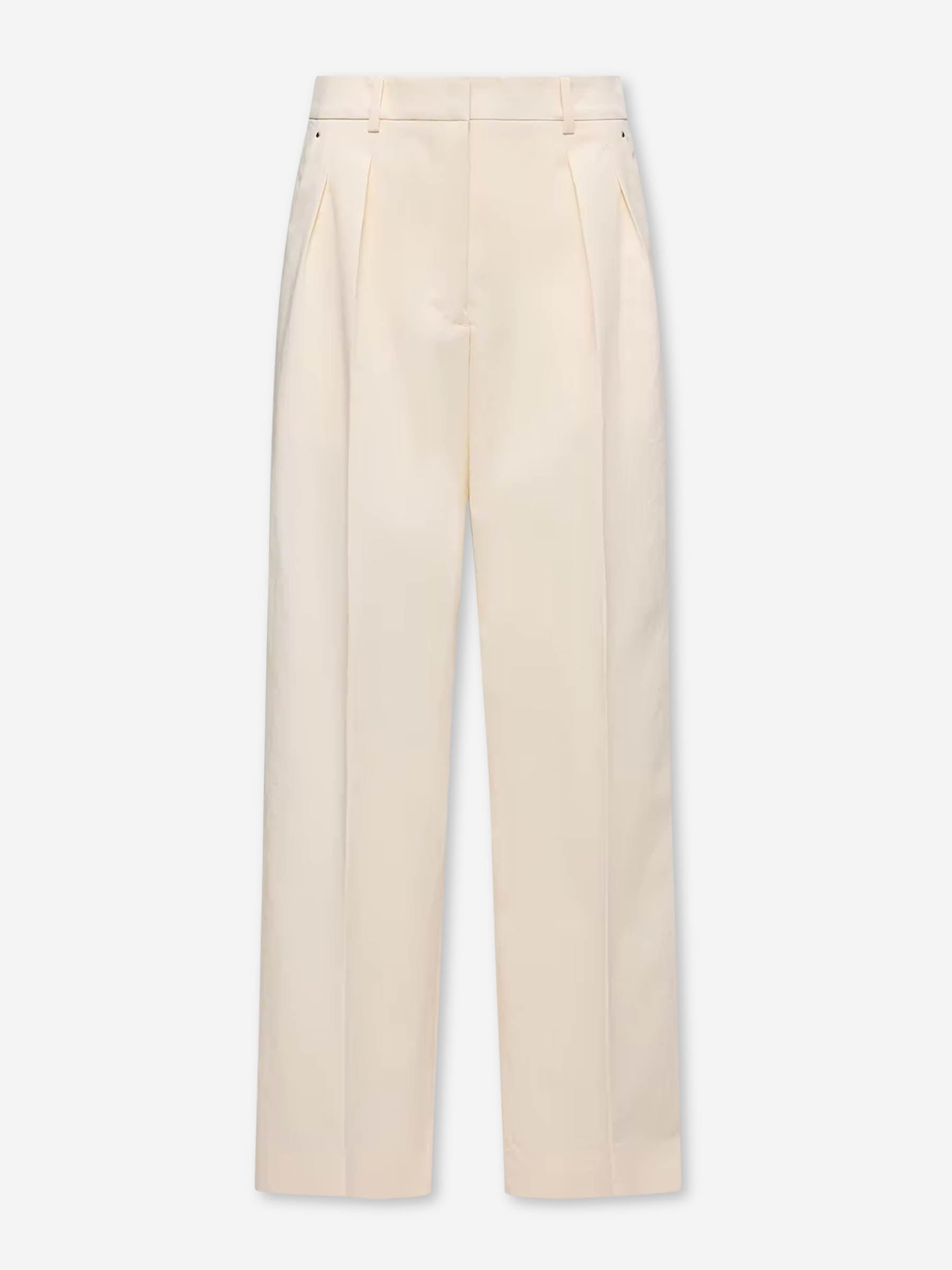 Straight Leg Trousers With Pleats Moncler – Гарантія оригінальності – боковий вид