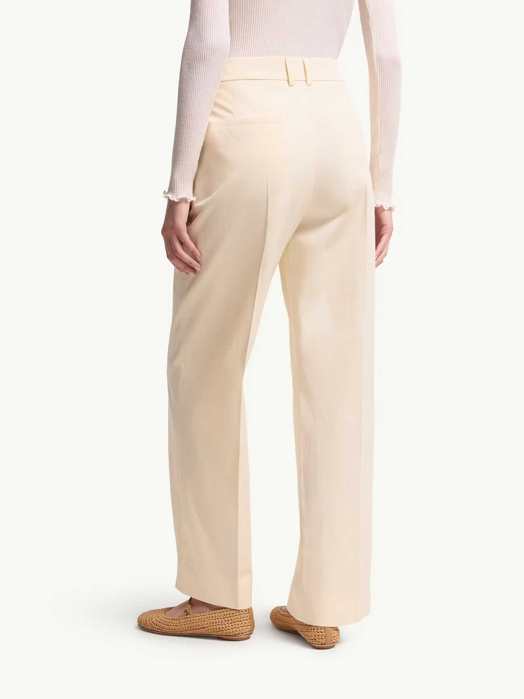 Straight Leg Trousers With Pleats Moncler – Гарантія оригінальності – детальний вид