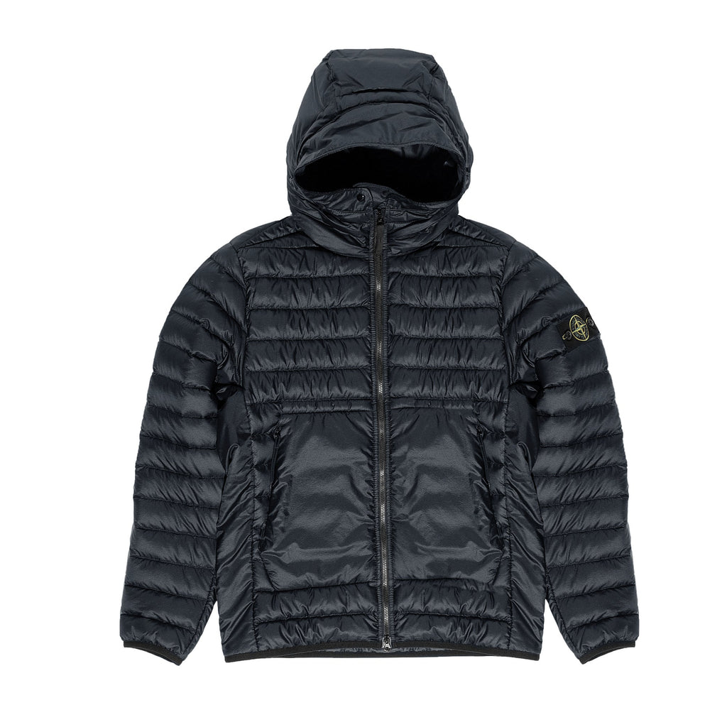 Mens Real Down Jacket Navy Stone island оригінал – Купити в Україні – боковий вид