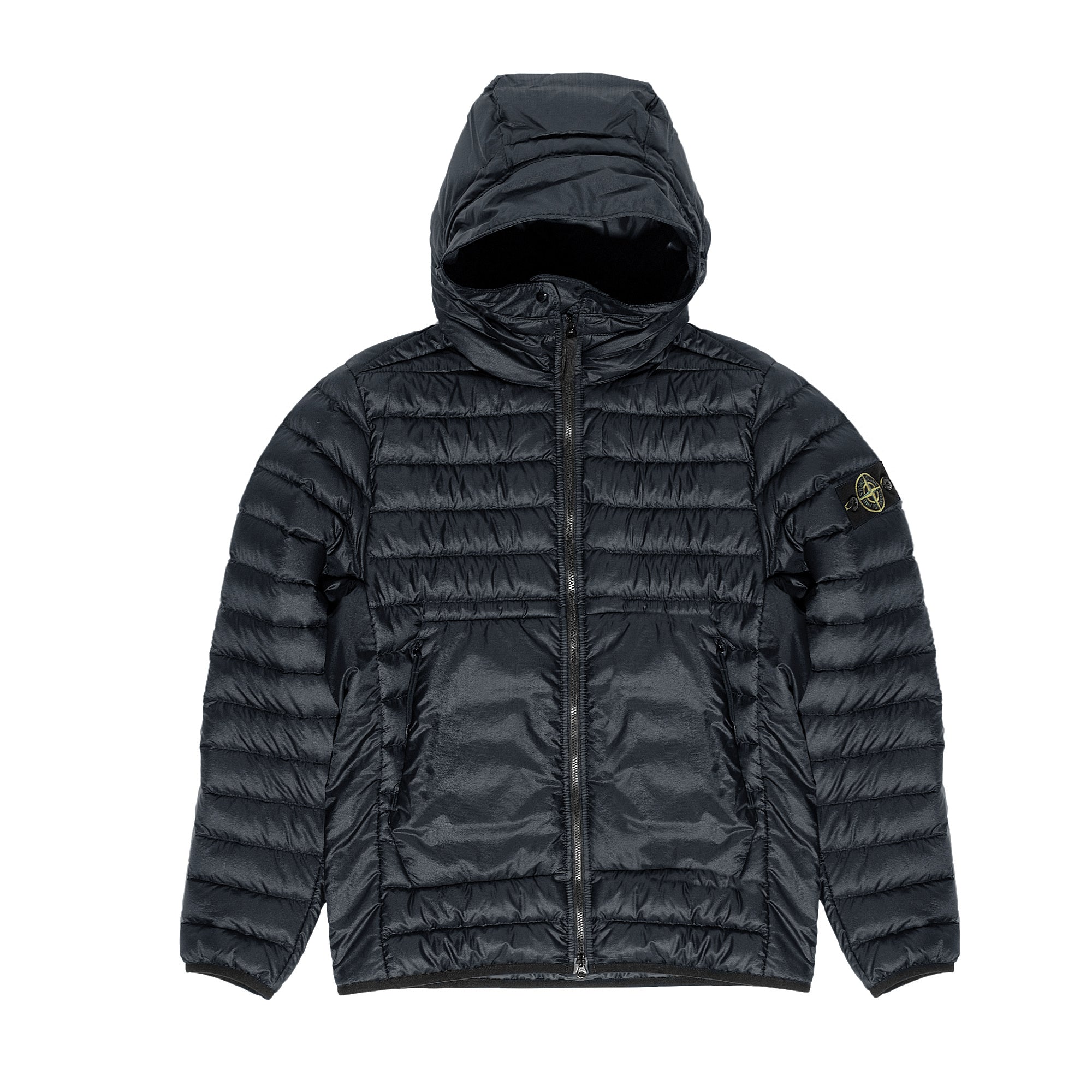 Mens Real Down Jacket Navy Stone island оригінал – Купити в Україні – боковий вид