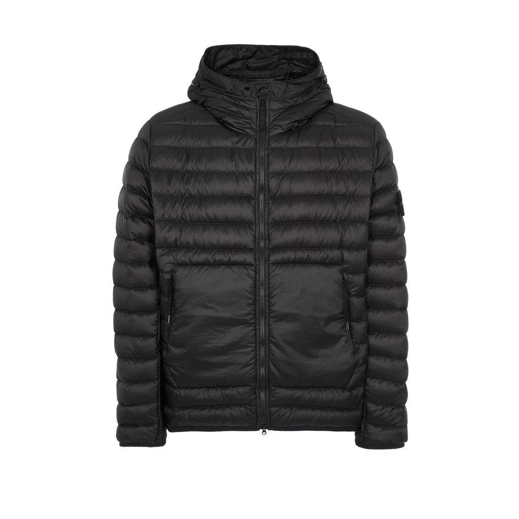 Mens Real Down Jacket Black Stone island оригінал – Купити в Україні – вид ззаду
