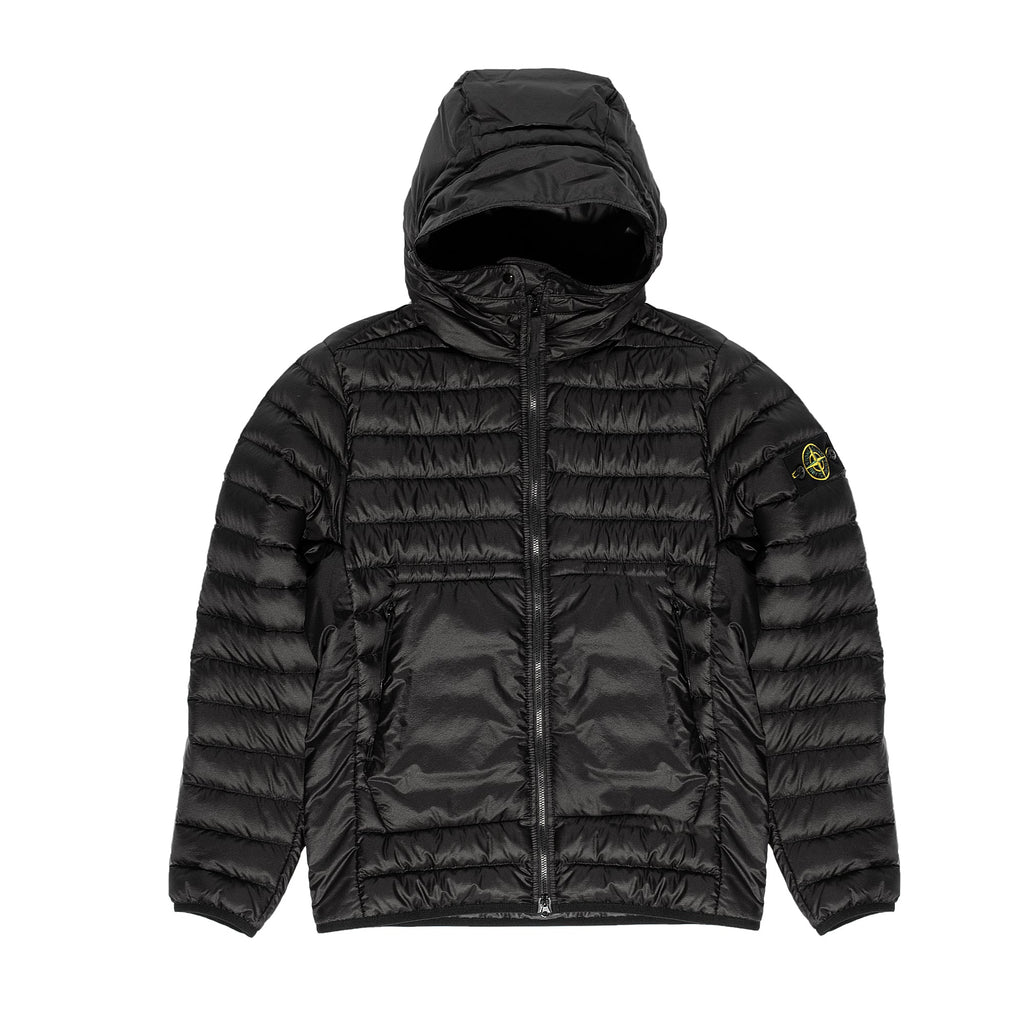 Mens Real Down Jacket Black Stone island оригінал – Купити в Україні – боковий вид