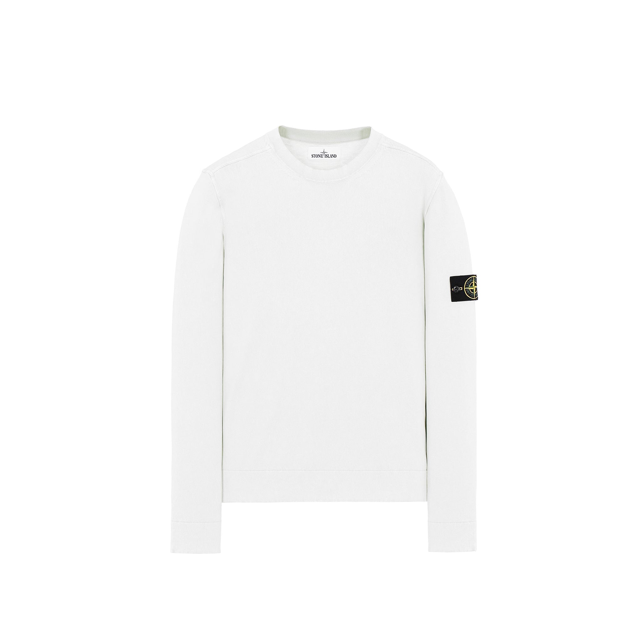Mens Sweatshirt White Stone island оригінал – Купити в Україні – боковий вид