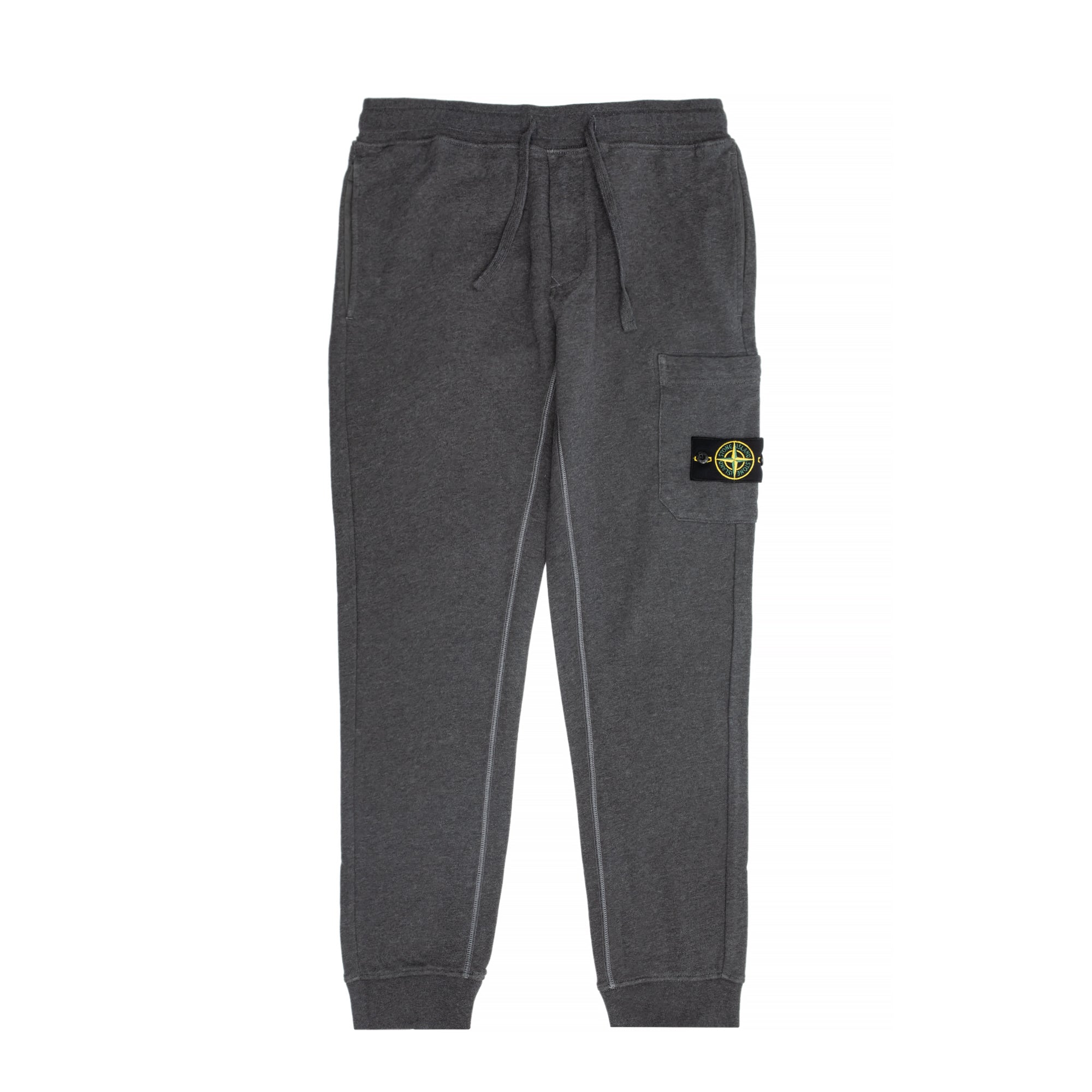 Mens Fleece Pants Grey Stone island – Гарантія оригінальності – боковий вид