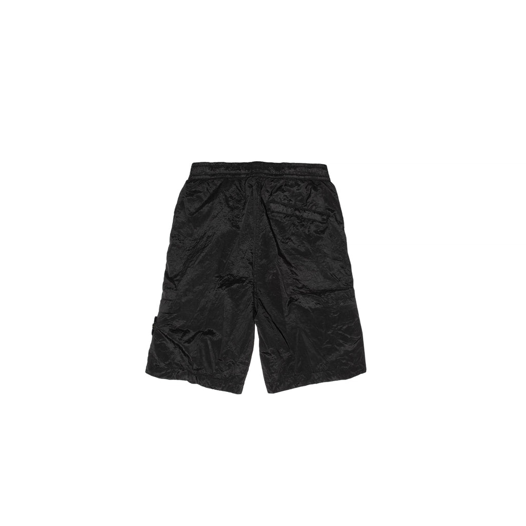 Mens Bermuda Shorts Black Stone island – Гарантія оригінальності – вид ззаду