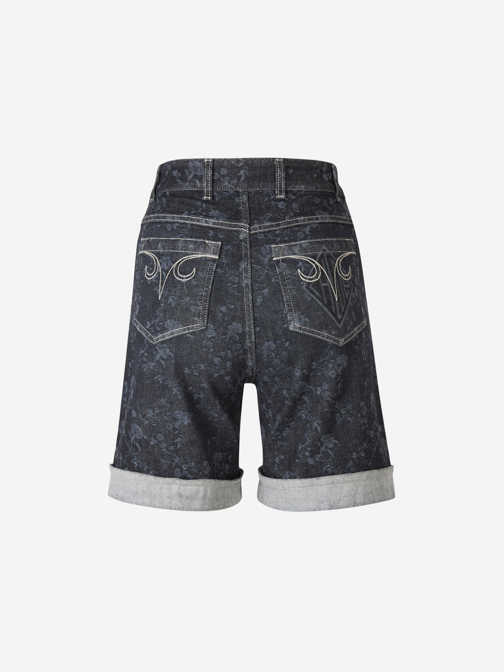 Floral Denim Shorts Chloe – Гарантія оригінальності – вид ззаду