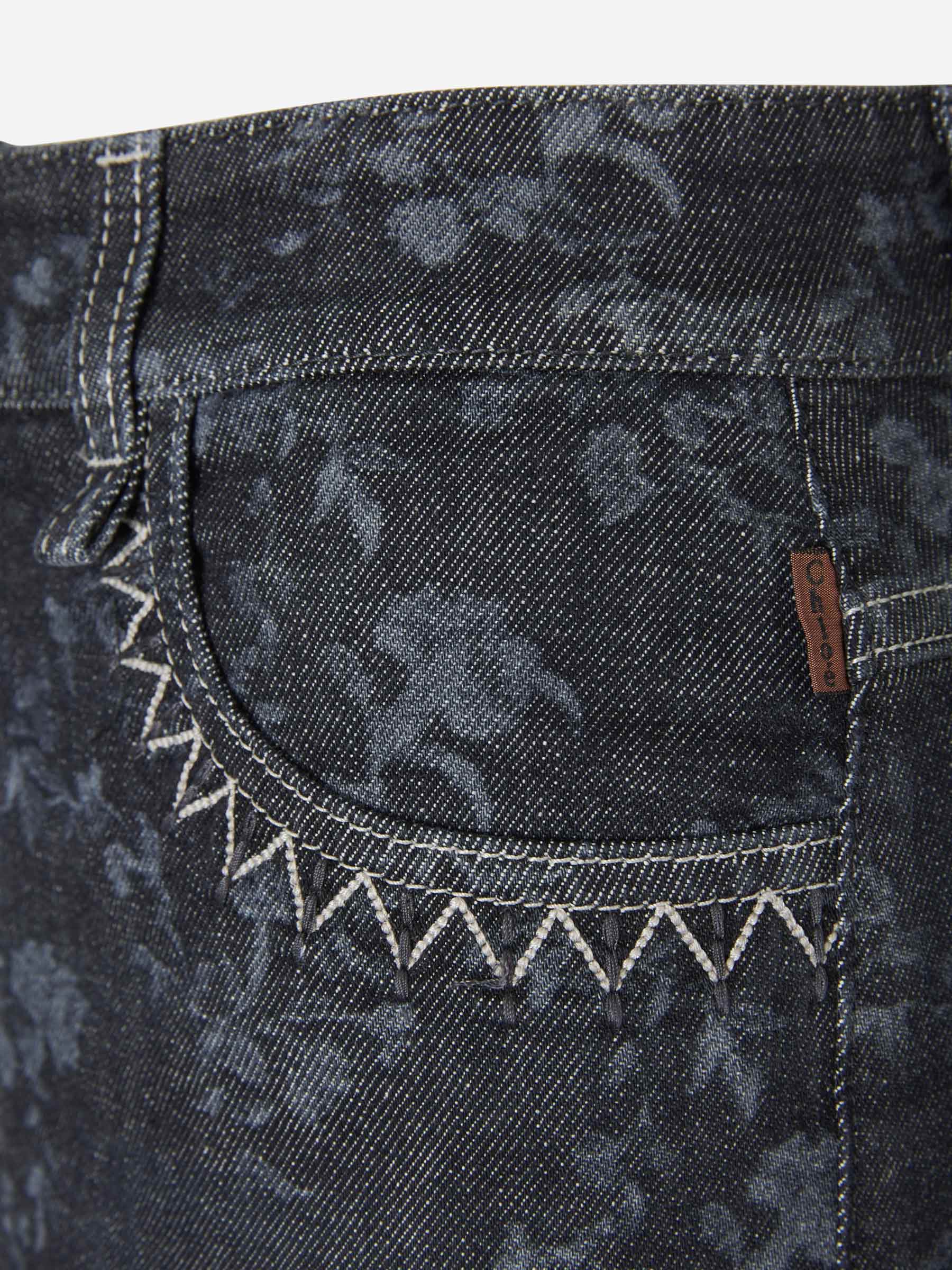 Floral Denim Shorts Chloe – Гарантія оригінальності – детальний вид