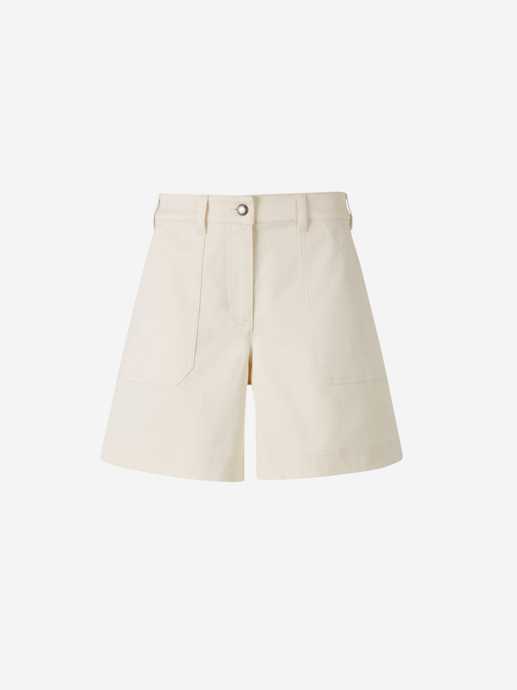 Оригінальна Cotton Gabardine Shorts Moncler – боковий вид - MONCLER