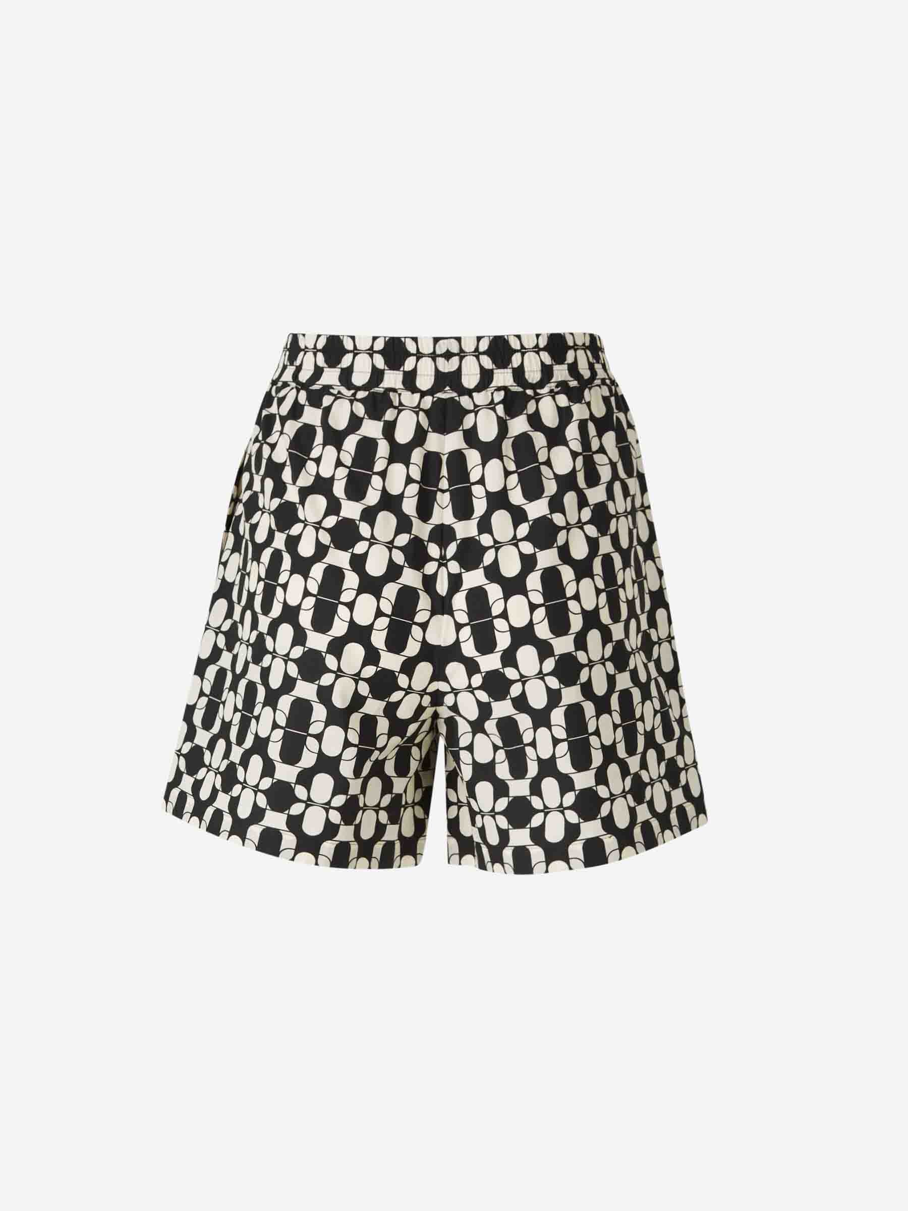 Cotton Printed Bermuda Shorts Moncler оригінал – Купити в Україні – збільшений вид - MONCLER