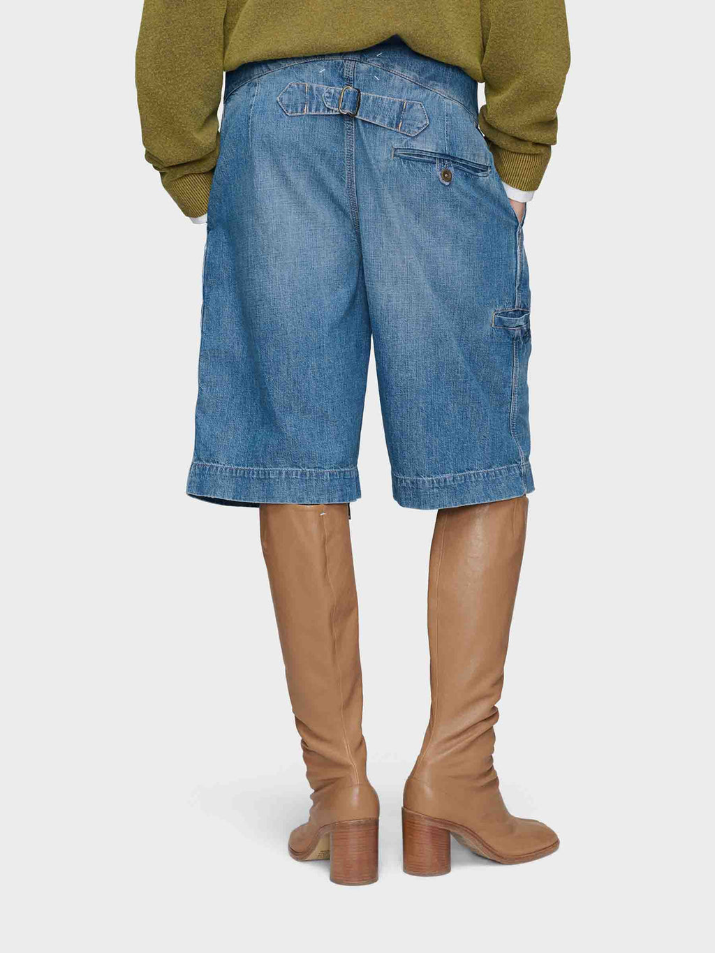 Cotton Denim Bermuda Shorts Maison margiela – Гарантія оригінальності – збільшений вид