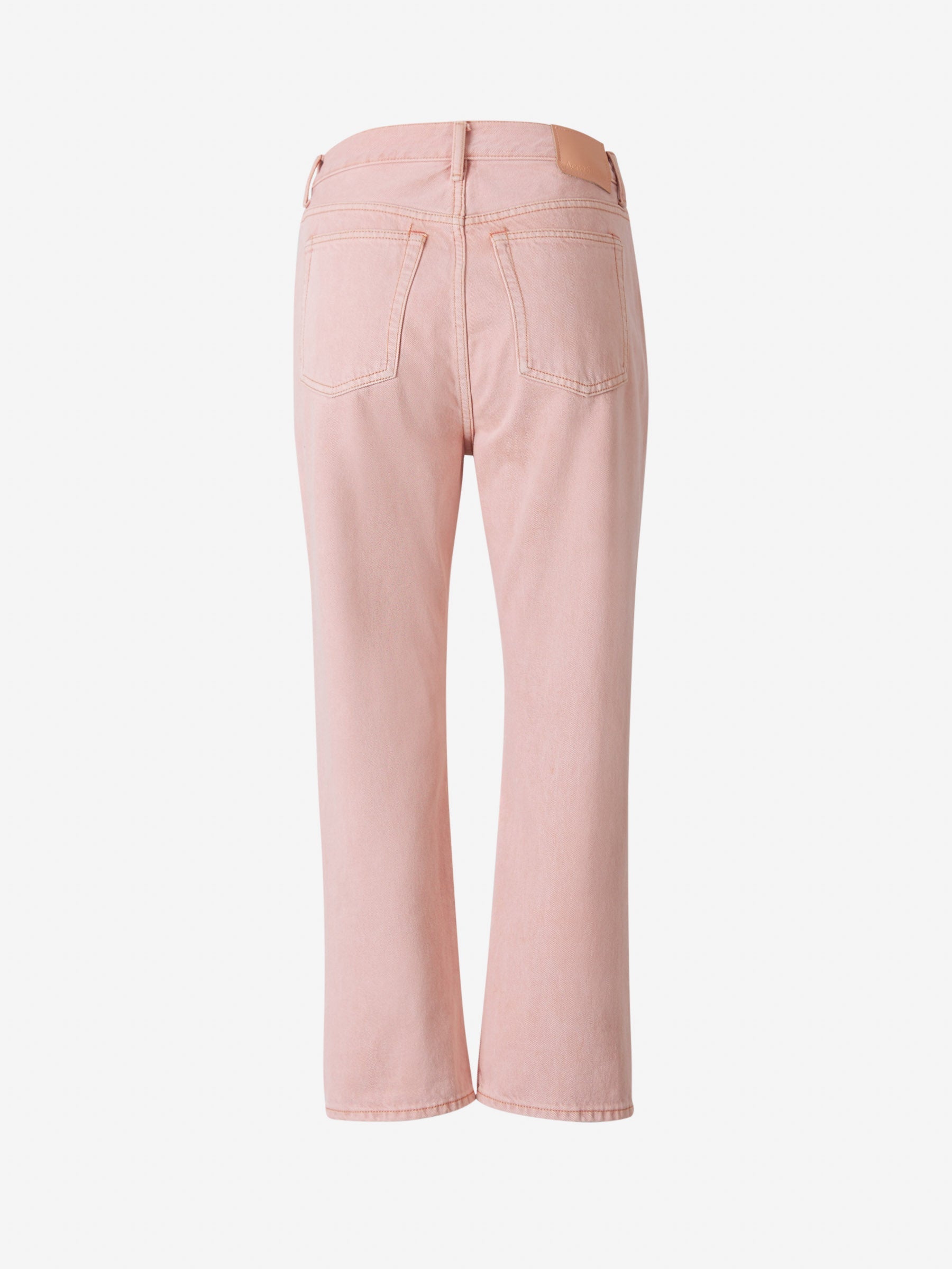 Оригінальна Cotton Pink Jeans Acne studios – вид ззаду