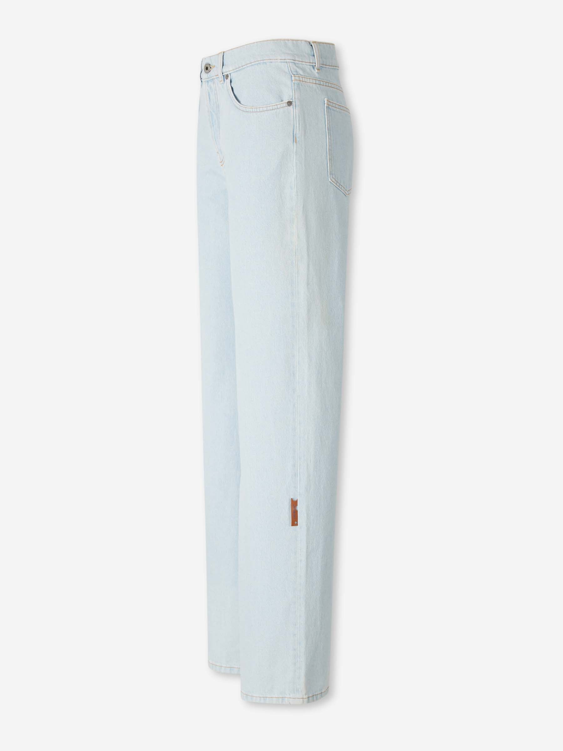 Оригінальна Straight Jeans Off-white – вид ззаду