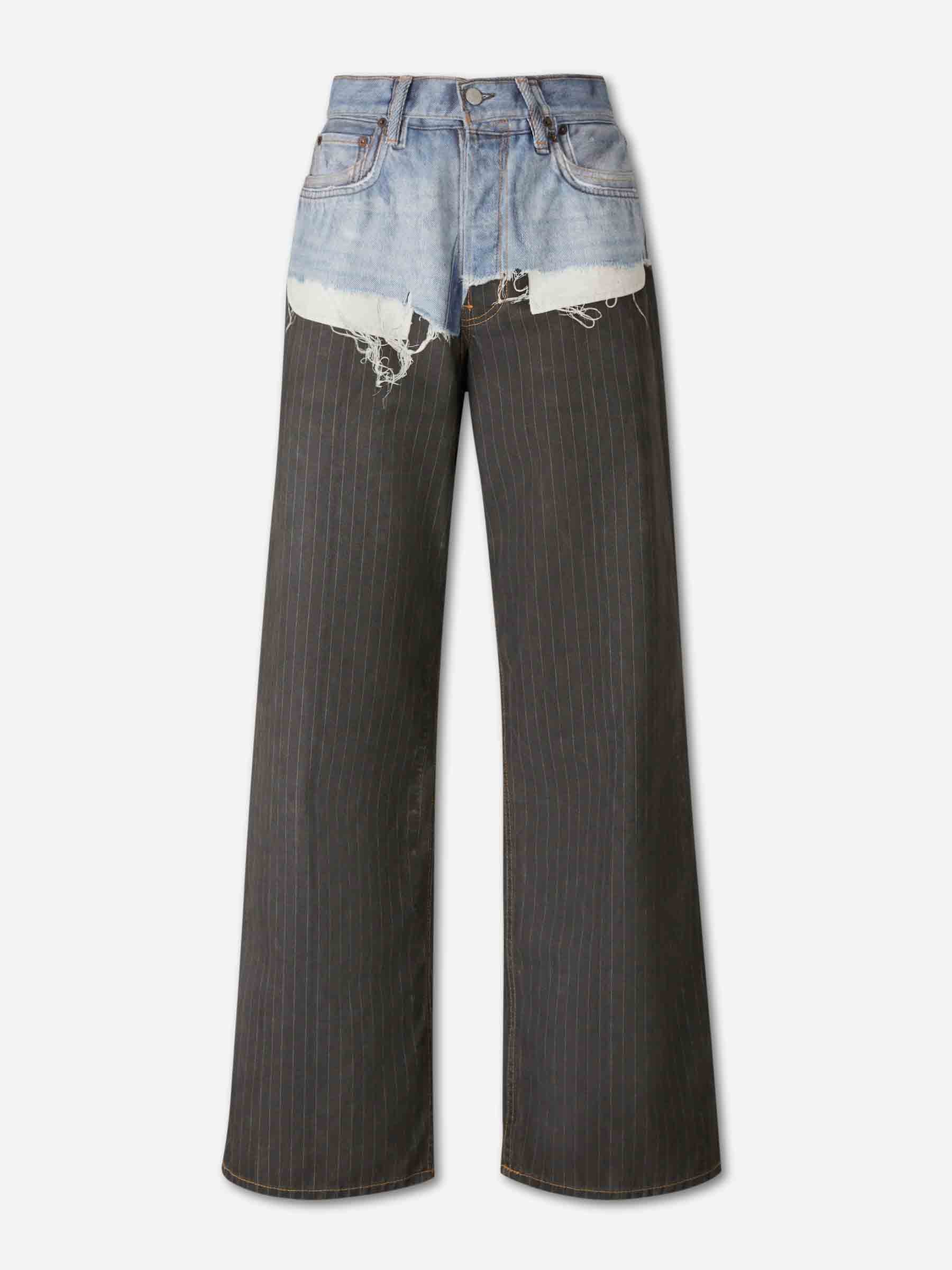 Wide Leg Printed Jeans Acne studios оригінал – Купити в Україні – боковий вид