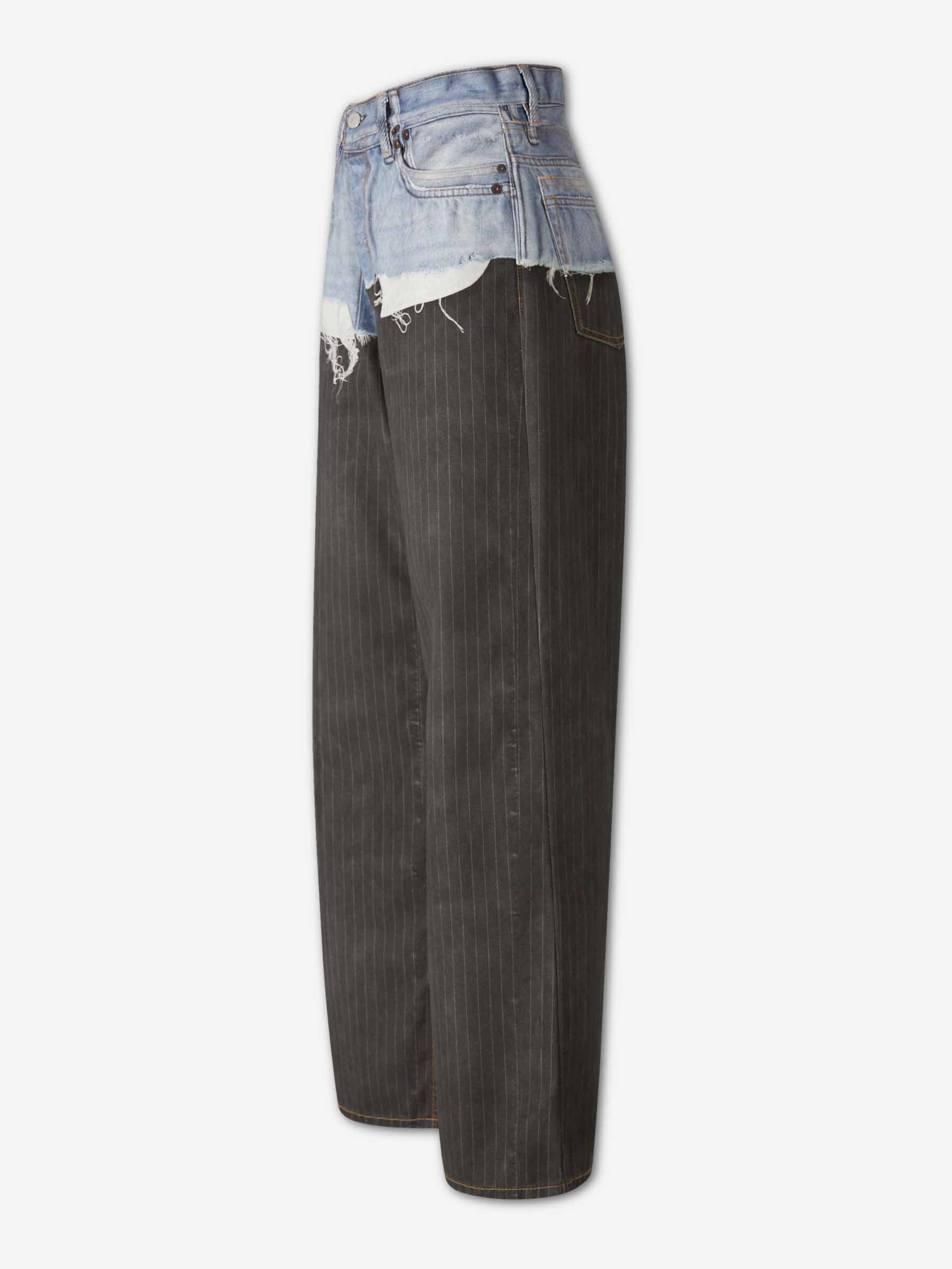 Wide Leg Printed Jeans Acne studios оригінал – Купити в Україні – вид ззаду