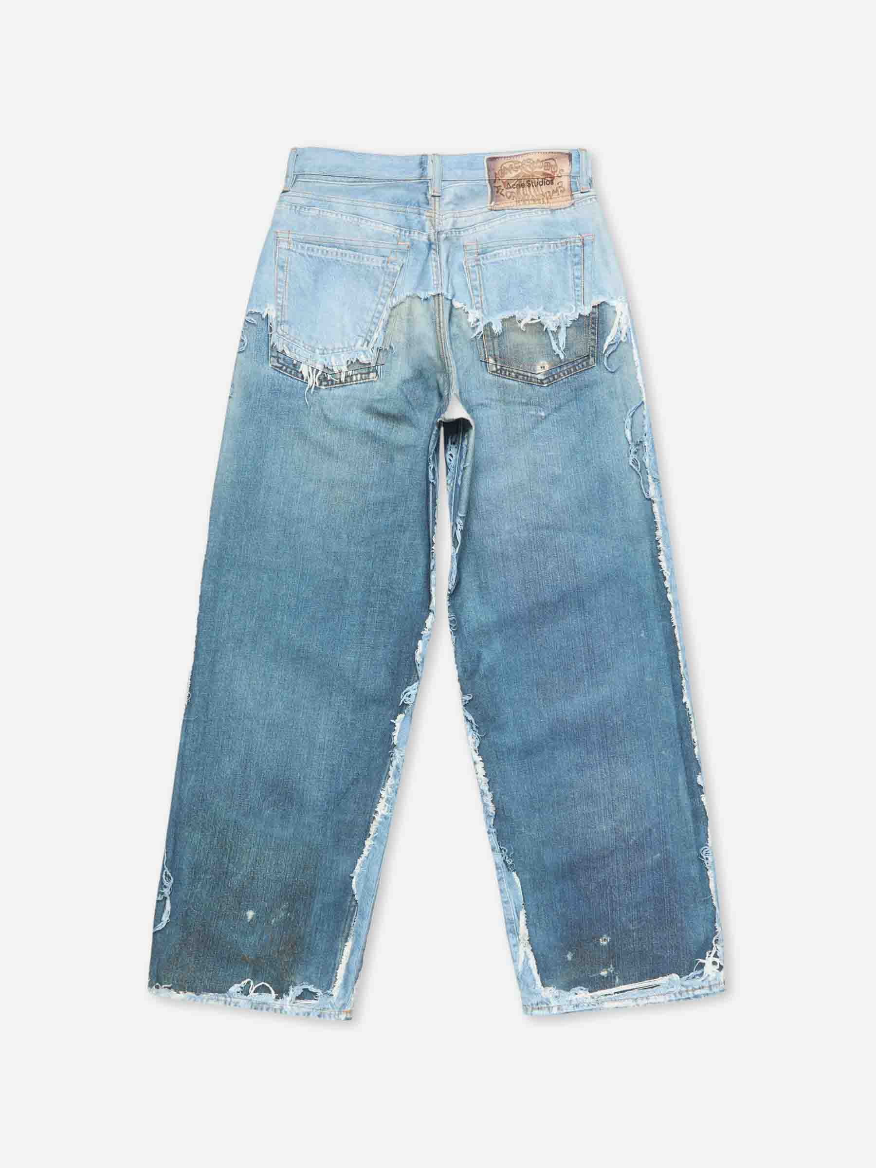 Оригінальна Contrast Patch Jeans Acne studios – детальний вид