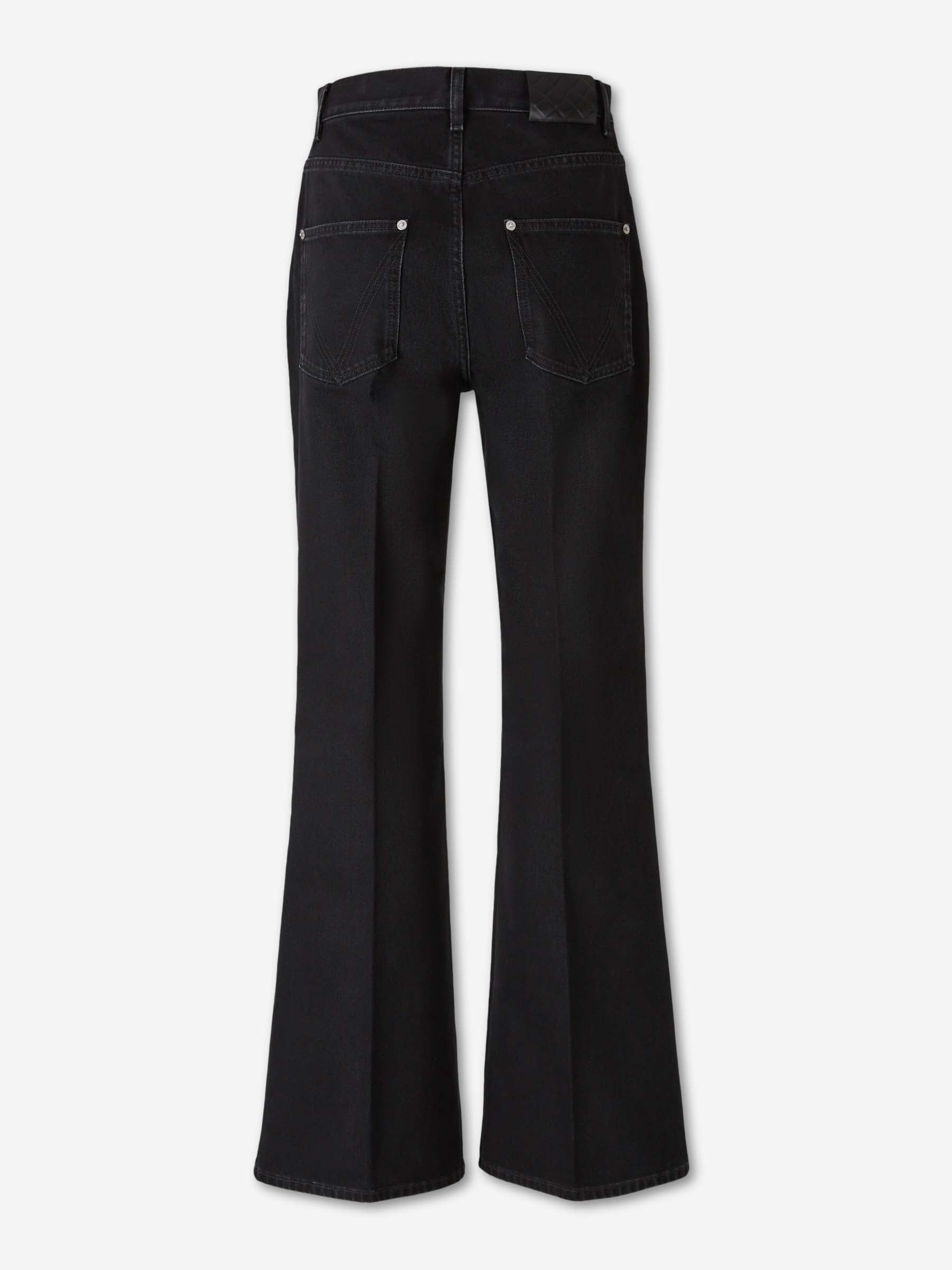 Flared Cotton Jeans Bottega veneta оригінал – Купити в Україні – вид ззаду