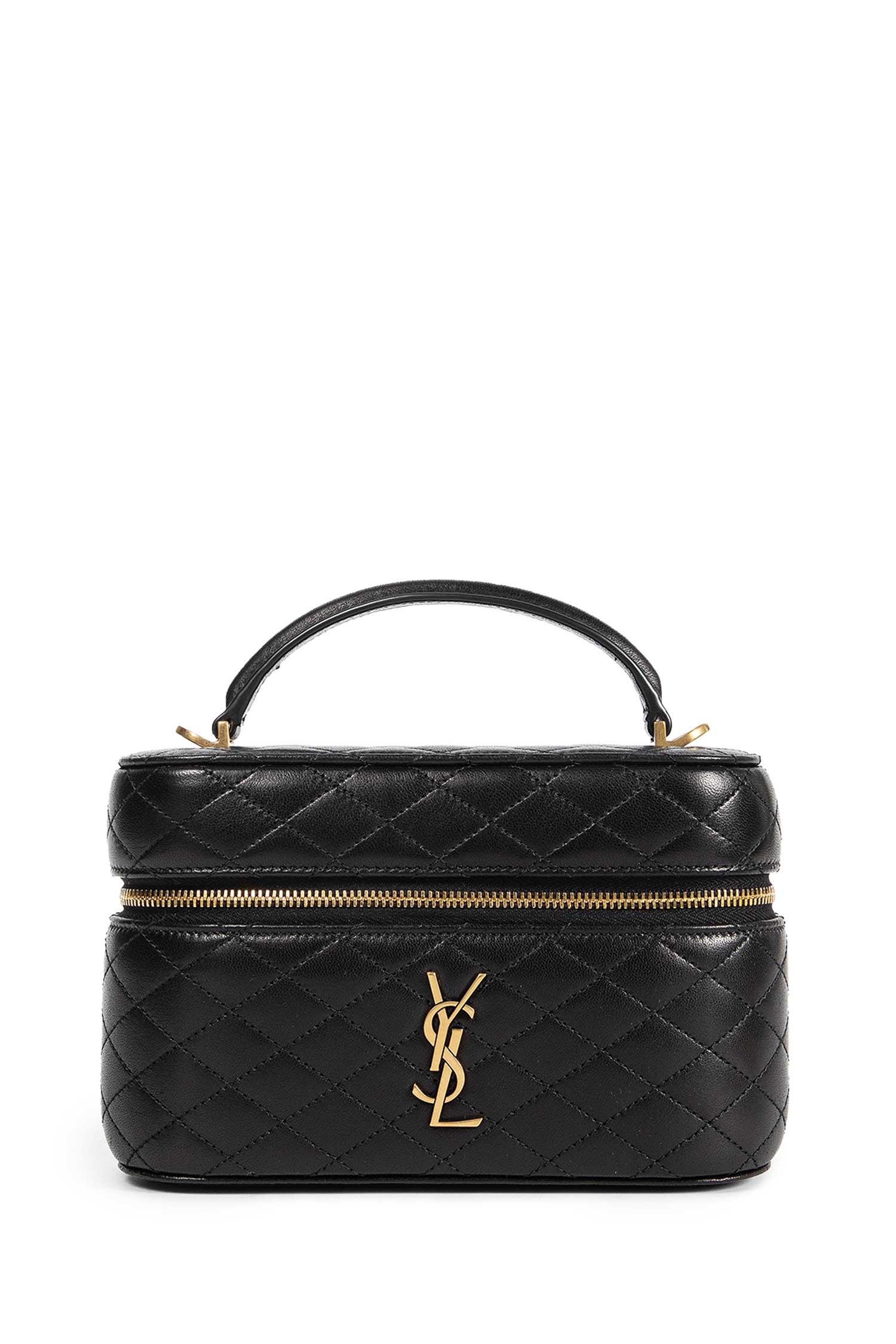 Gaby Vanity Bag In Leather Saint laurent – Гарантія оригінальності – боковий вид