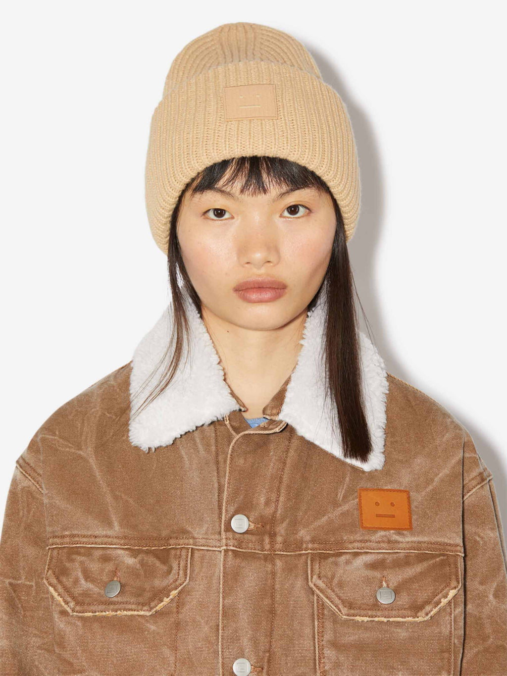 Big Logo Knitted Hat Acne studios оригінал – Купити в Україні – вид ззаду