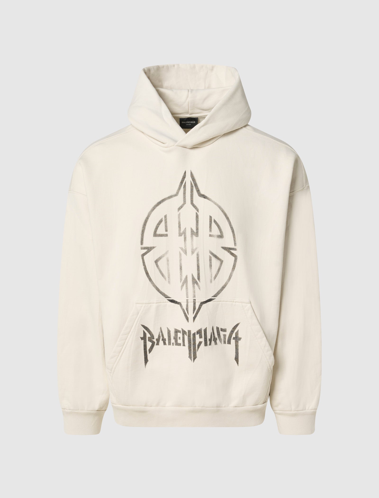 Metal Bb Stencil Hoodie Balenciaga – Гарантія оригінальності – боковий вид