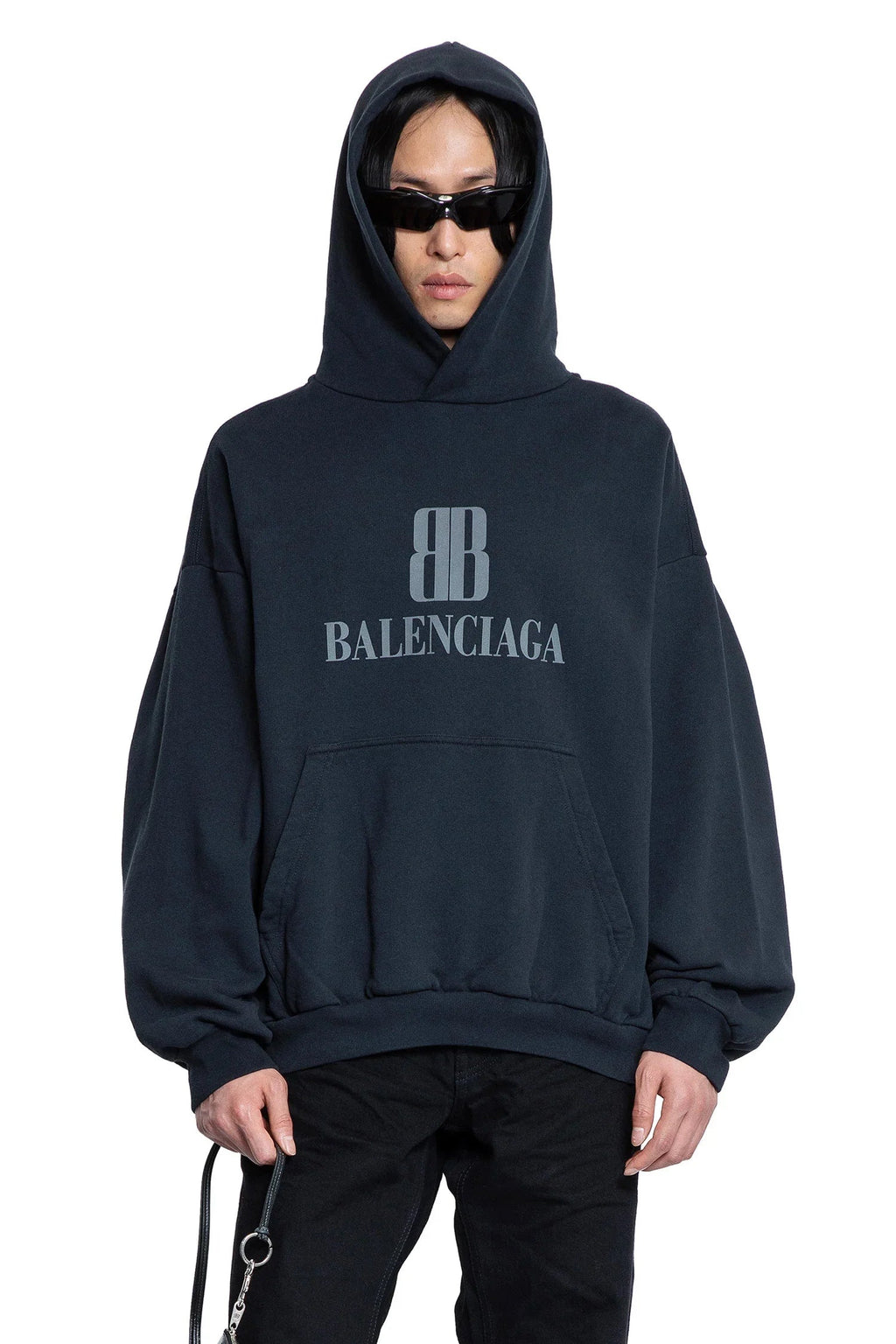 Nano Bb Hoodie Medium Fit Balenciaga оригінал – Купити в Україні – боковий вид