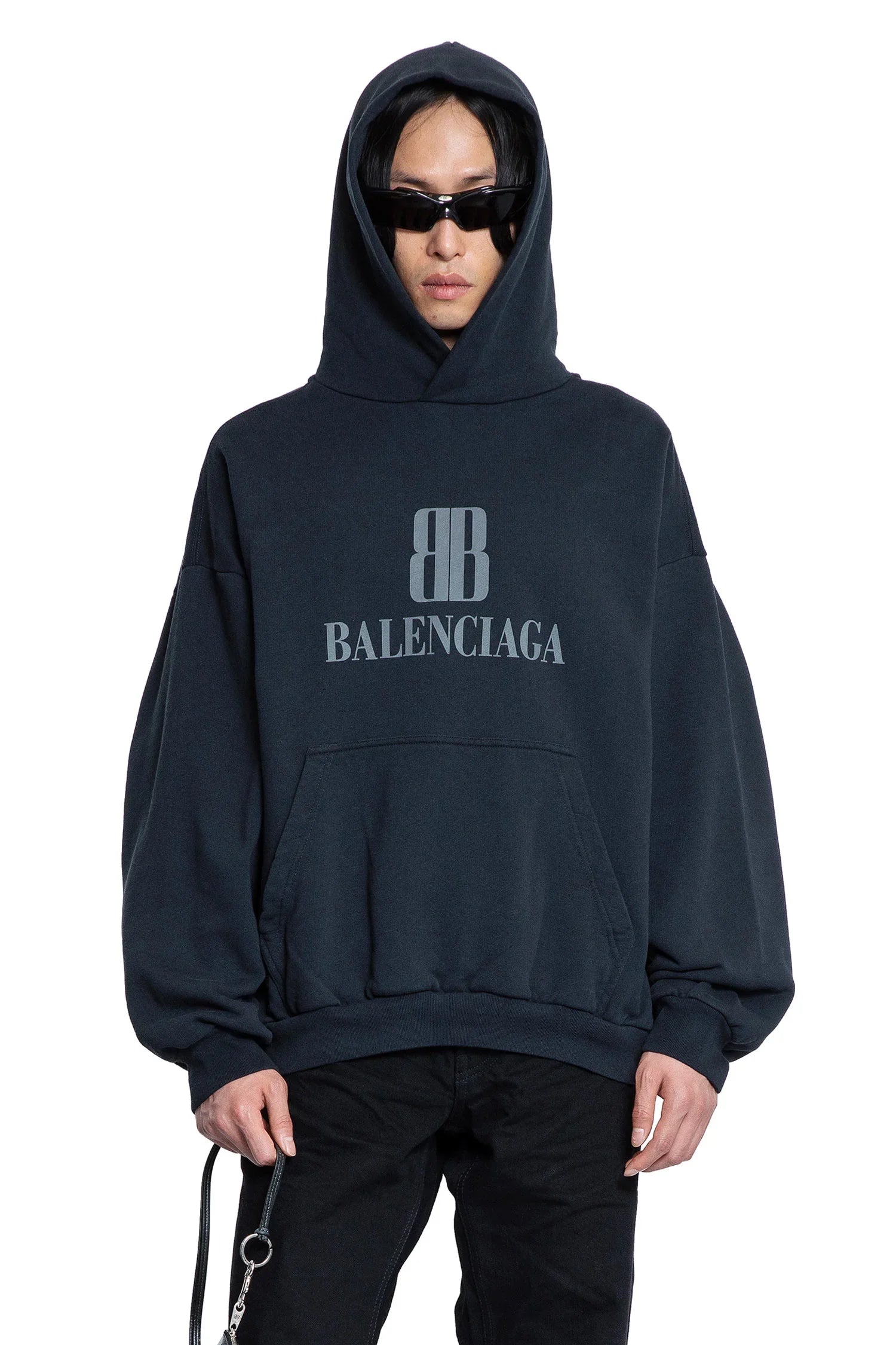 Nano Bb Hoodie Medium Fit Balenciaga оригінал – Купити в Україні – боковий вид