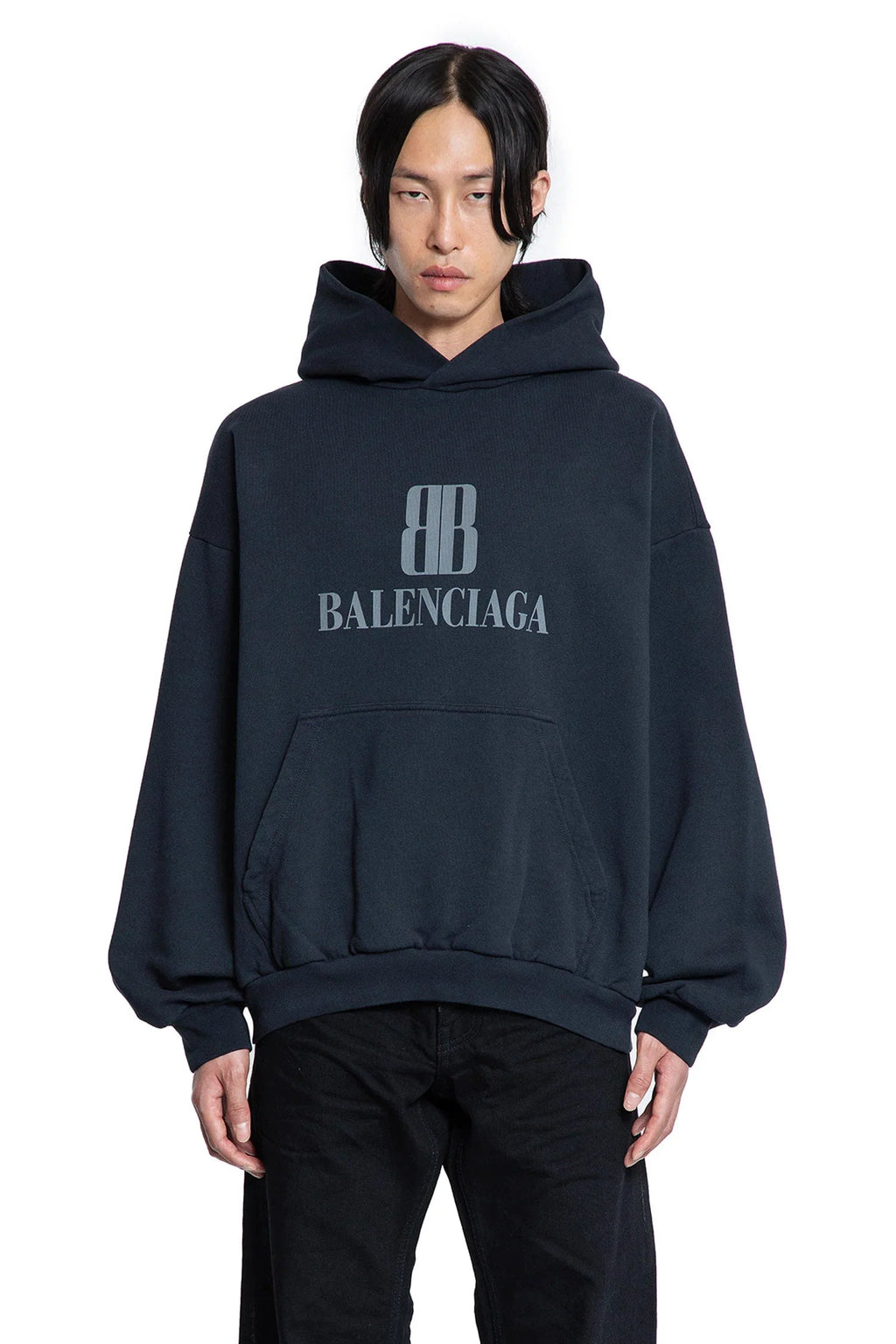 Nano Bb Hoodie Medium Fit Balenciaga оригінал – Купити в Україні – вид ззаду
