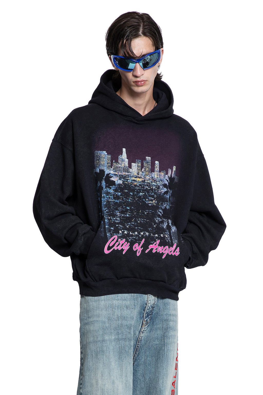 City Of Angels Hoodie Medium Fit Balenciaga оригінал – Купити в Україні – боковий вид
