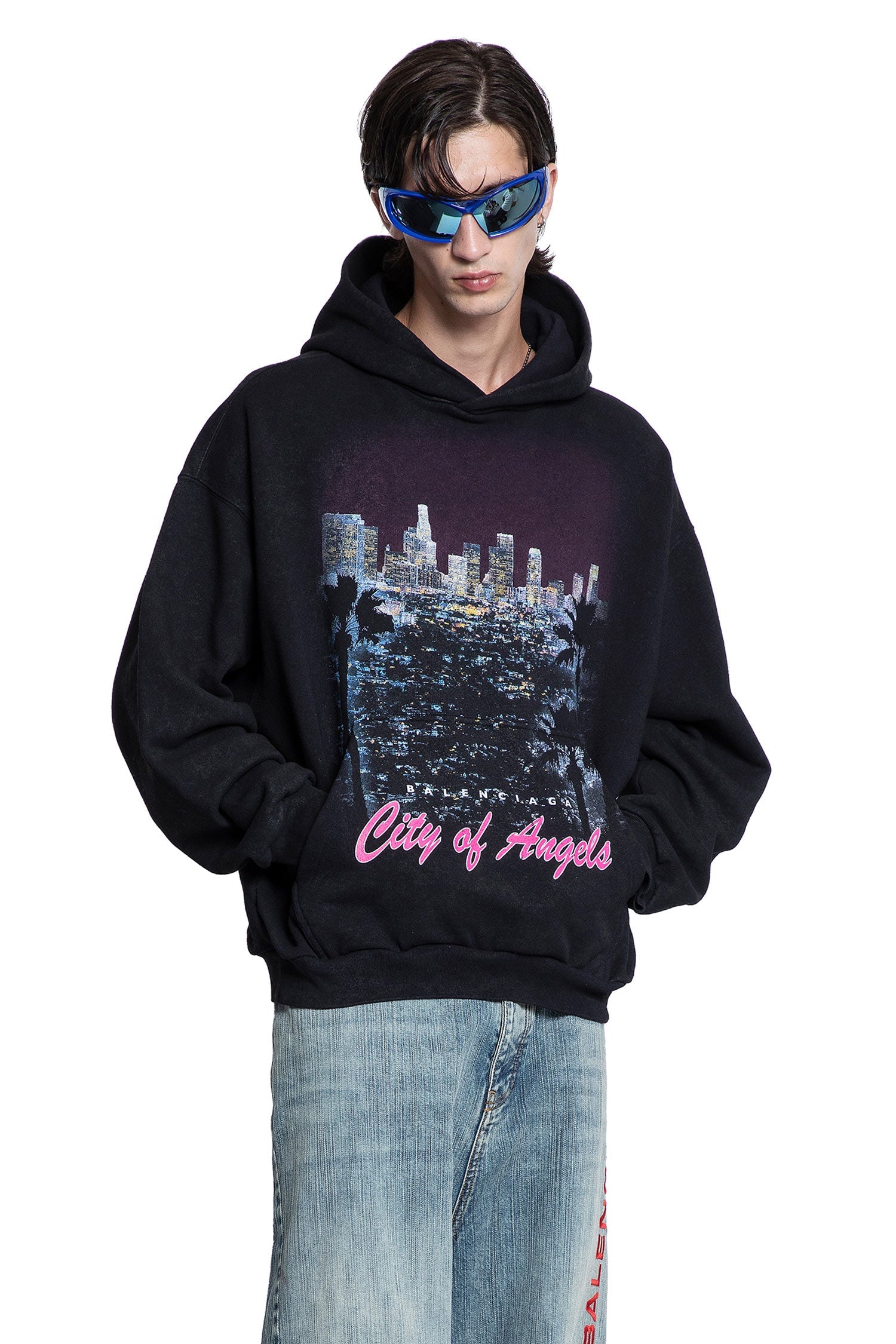 City Of Angels Hoodie Medium Fit Balenciaga оригінал – Купити в Україні – боковий вид - BALENCIAGA