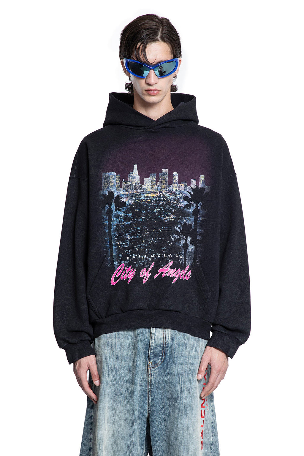 City Of Angels Hoodie Medium Fit Balenciaga оригінал – Купити в Україні – вид ззаду