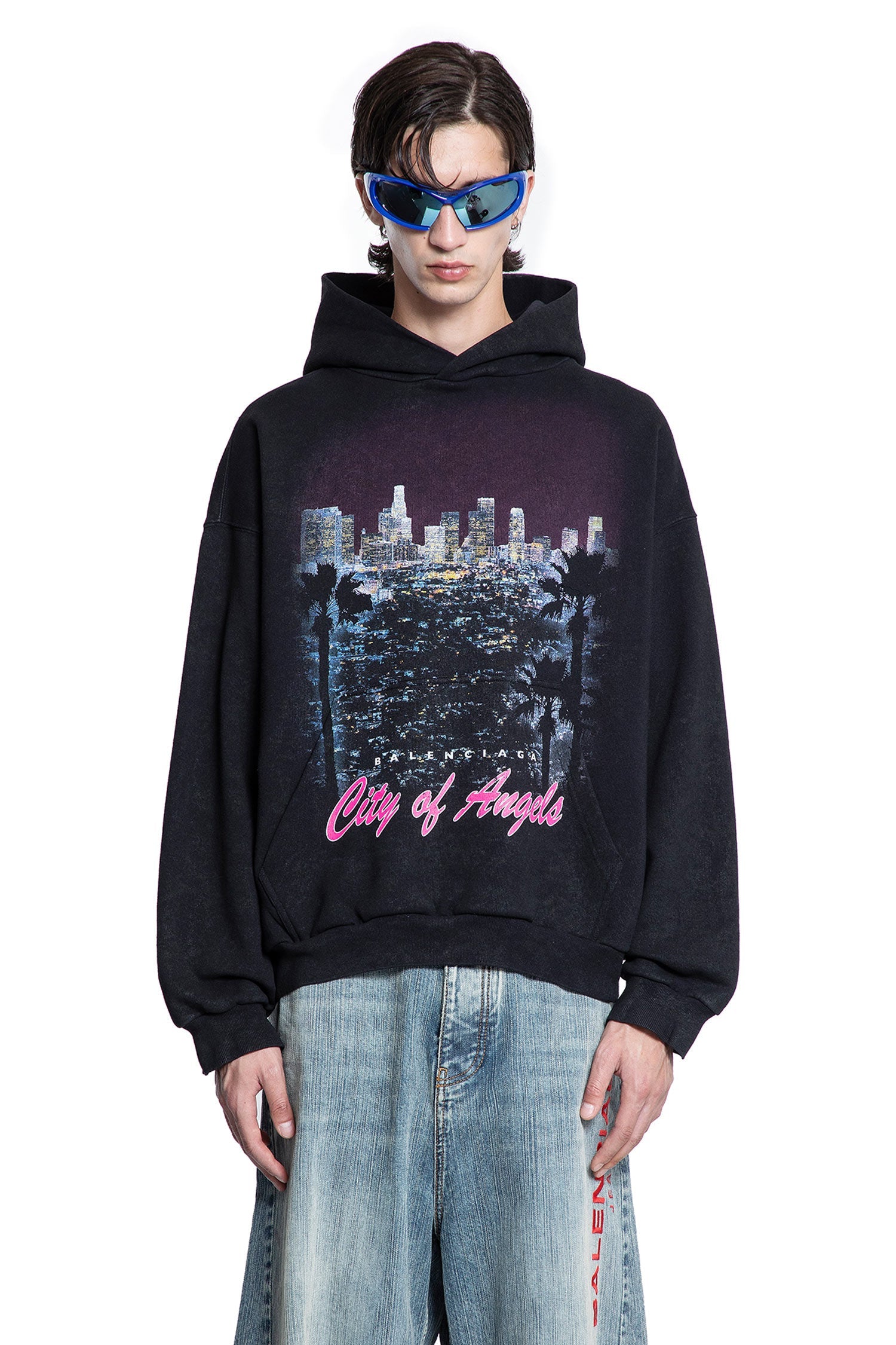 City Of Angels Hoodie Medium Fit Balenciaga оригінал – Купити в Україні – вид ззаду - BALENCIAGA