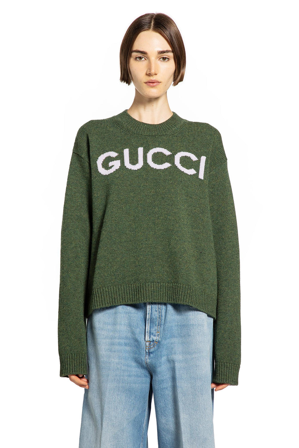 Оригінальна Intarsia Wool Sweater Gucci – вид ззаду