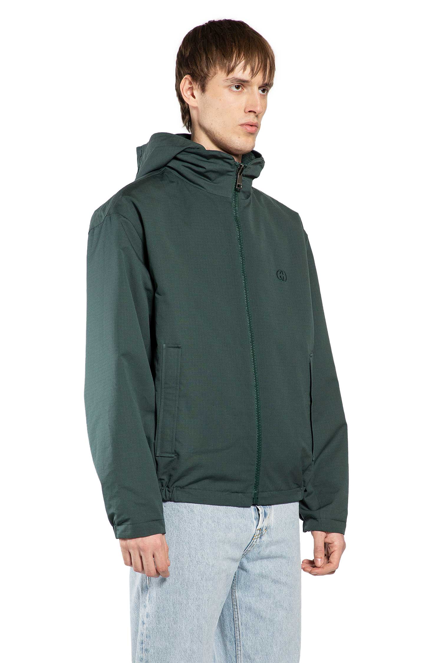 Reversible Cotton Ripstop Windbreaker Gucci – Гарантія оригінальності – детальний вид