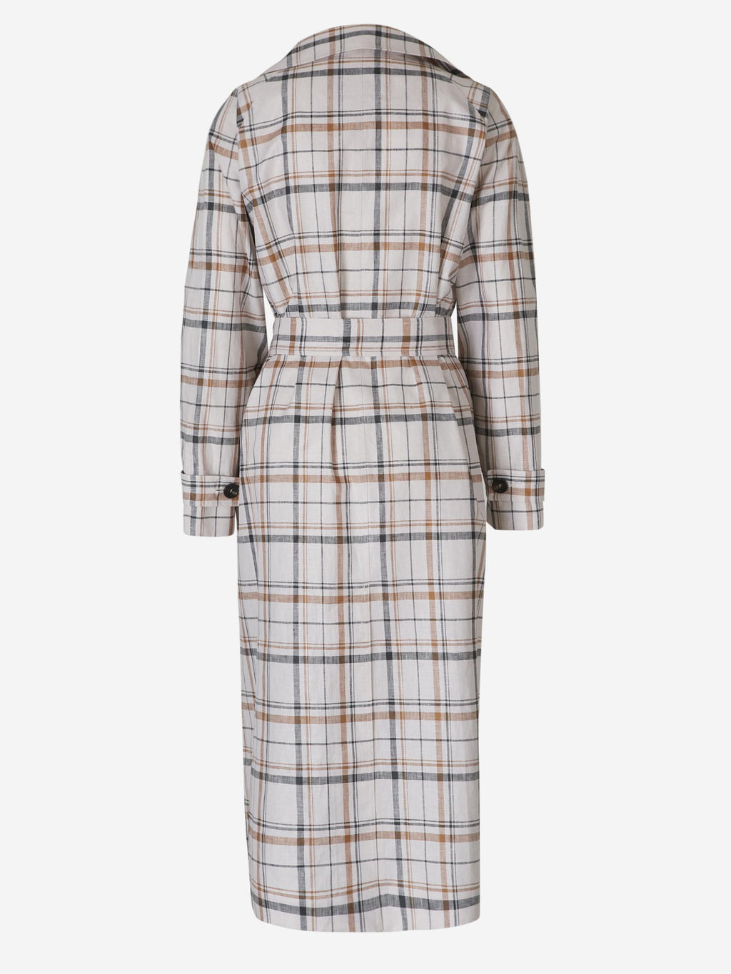 Оригінальна Trench Coat Belt Checks Loro piana – вид ззаду