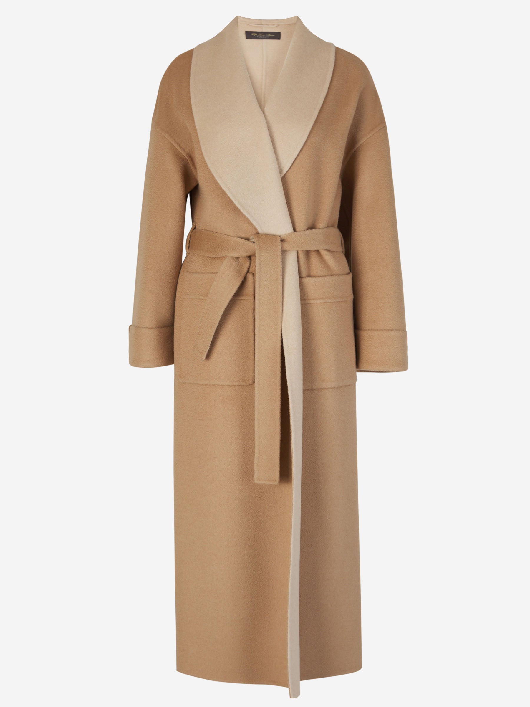 Оригінальна Soft Camel Coat Loro piana – боковий вид