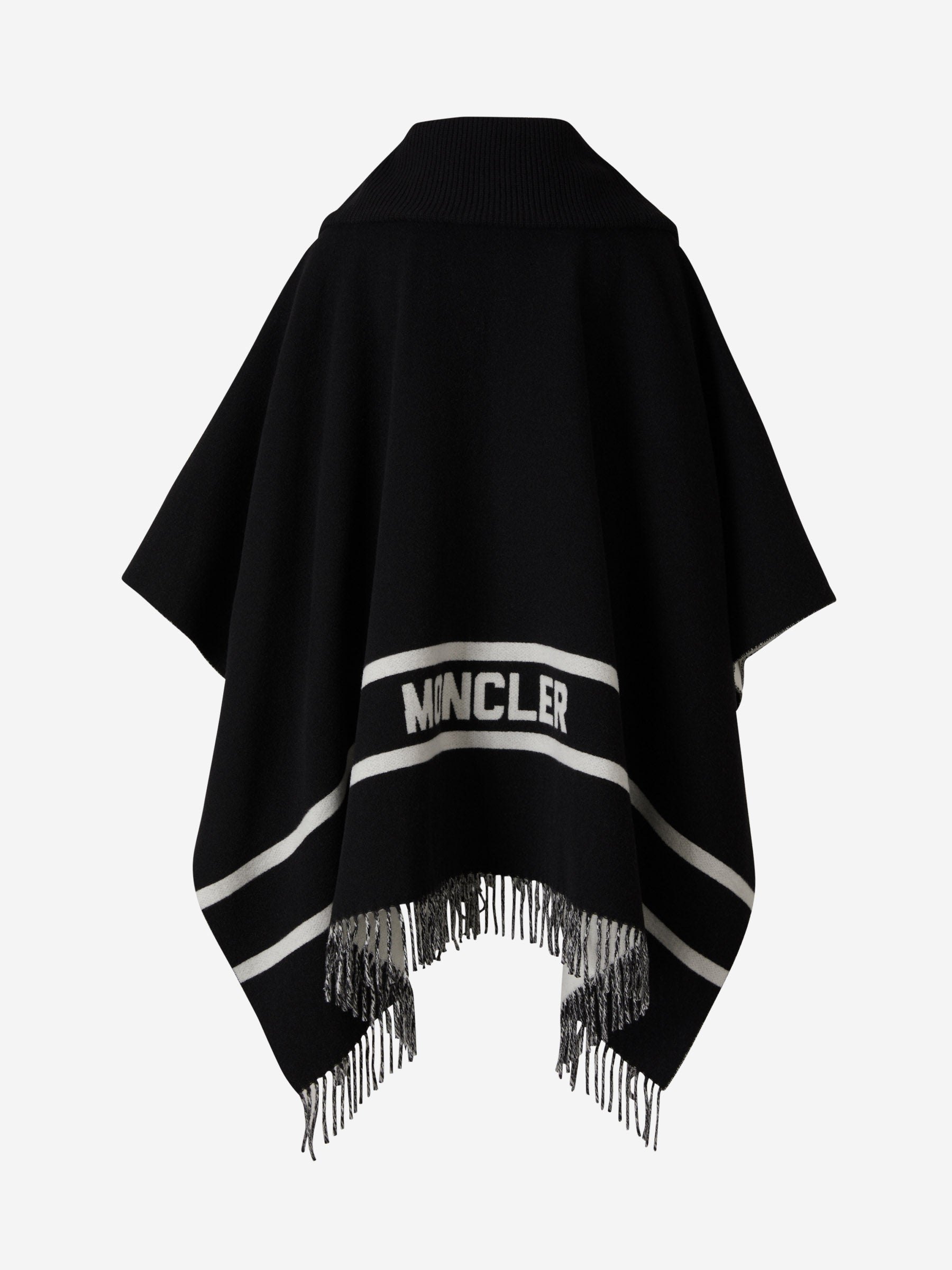 Wool Knit Cape Moncler оригінал – Купити в Україні – вид ззаду - MONCLER