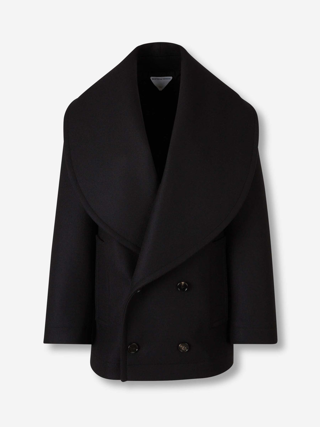 Short Wool Coat Bottega veneta оригінал – Купити в Україні – боковий вид