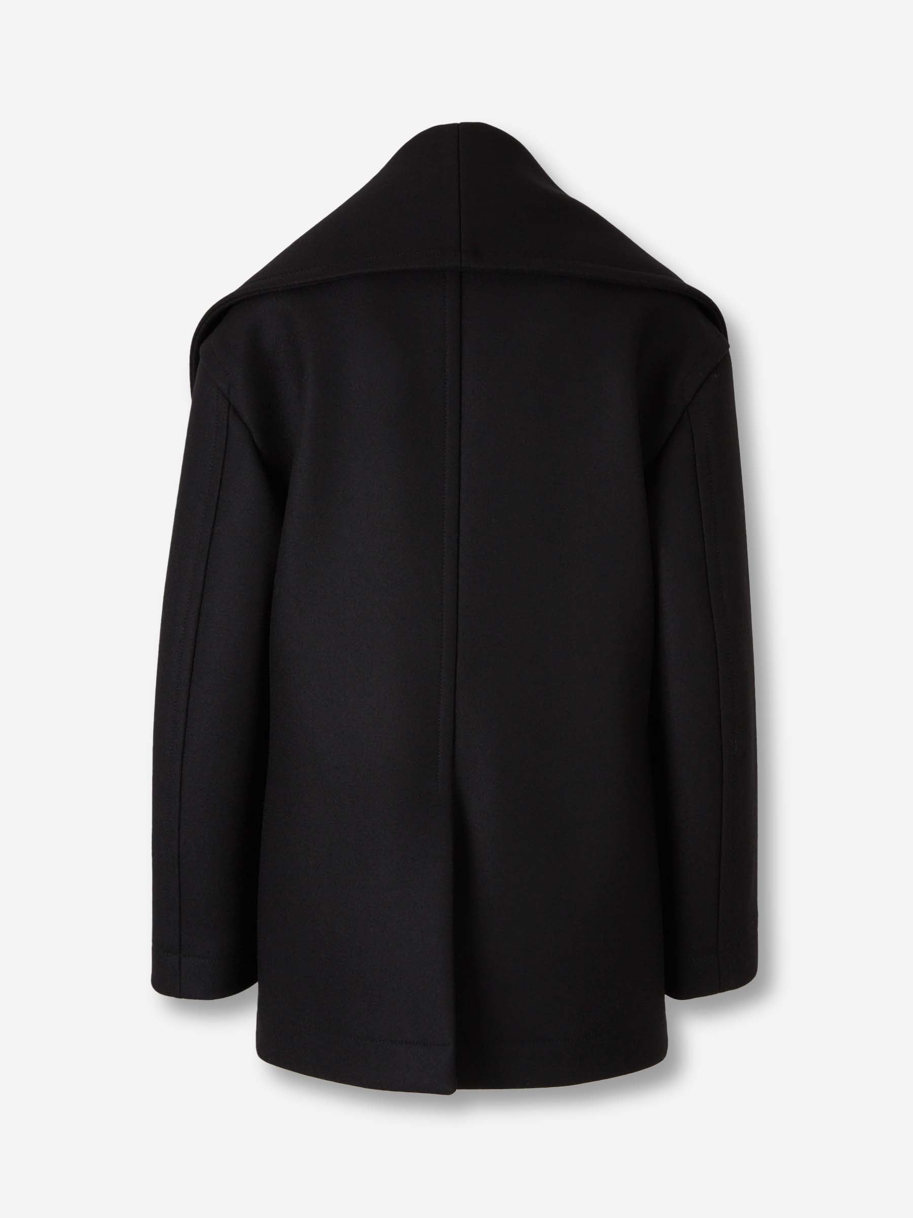 Short Wool Coat Bottega veneta оригінал – Купити в Україні – вид ззаду