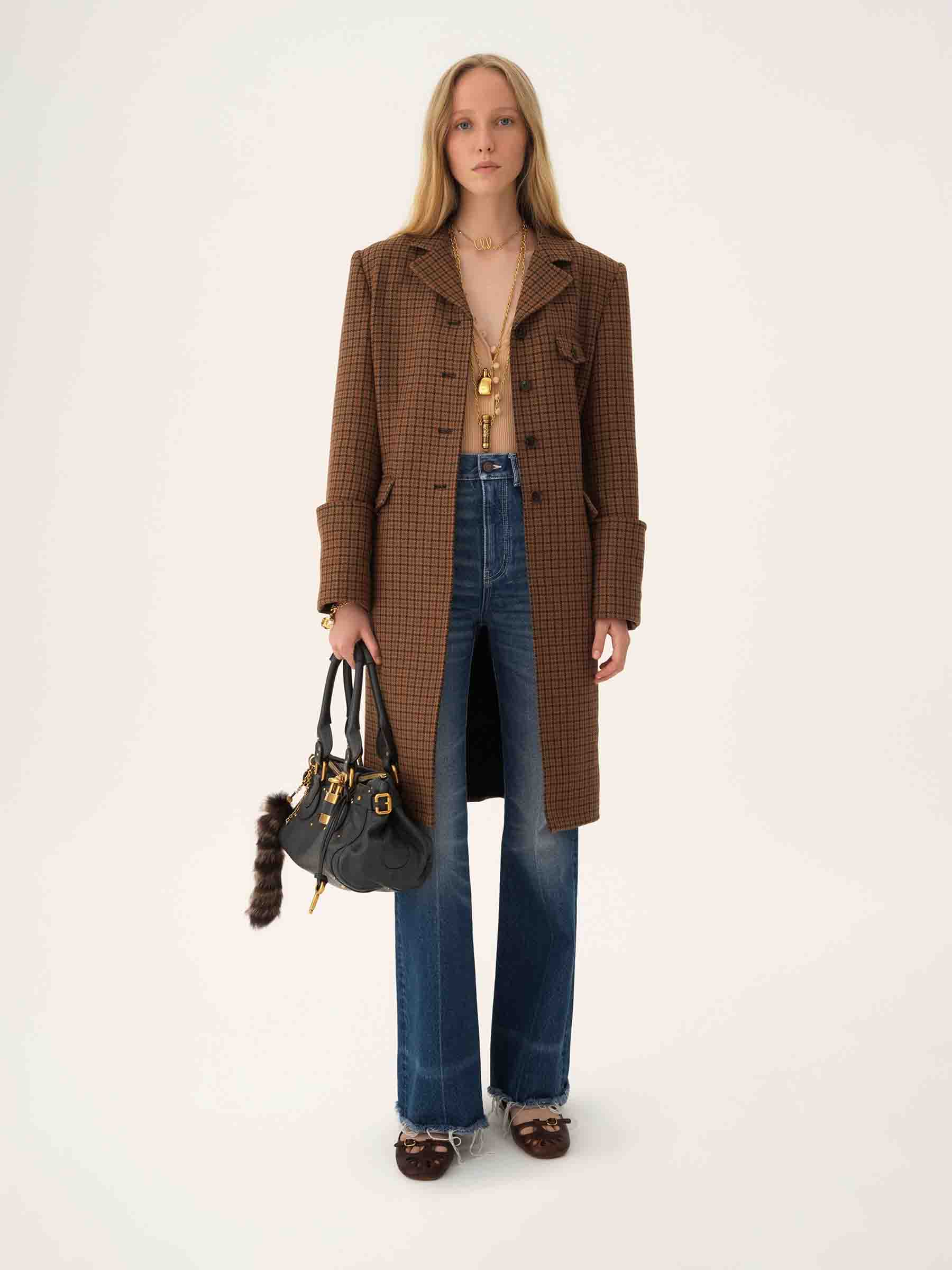 Long Wool Coat Chloe оригінал – Купити в Україні – вид ззаду