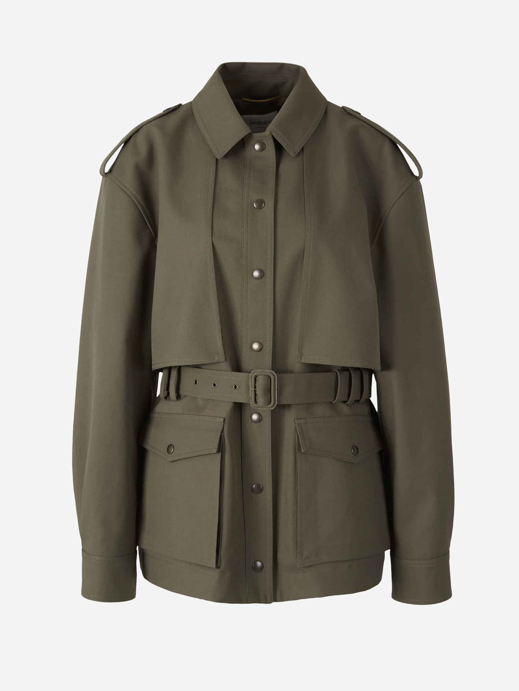 Оригінальна Cotton Saharan Trench Coat Saint laurent – боковий вид