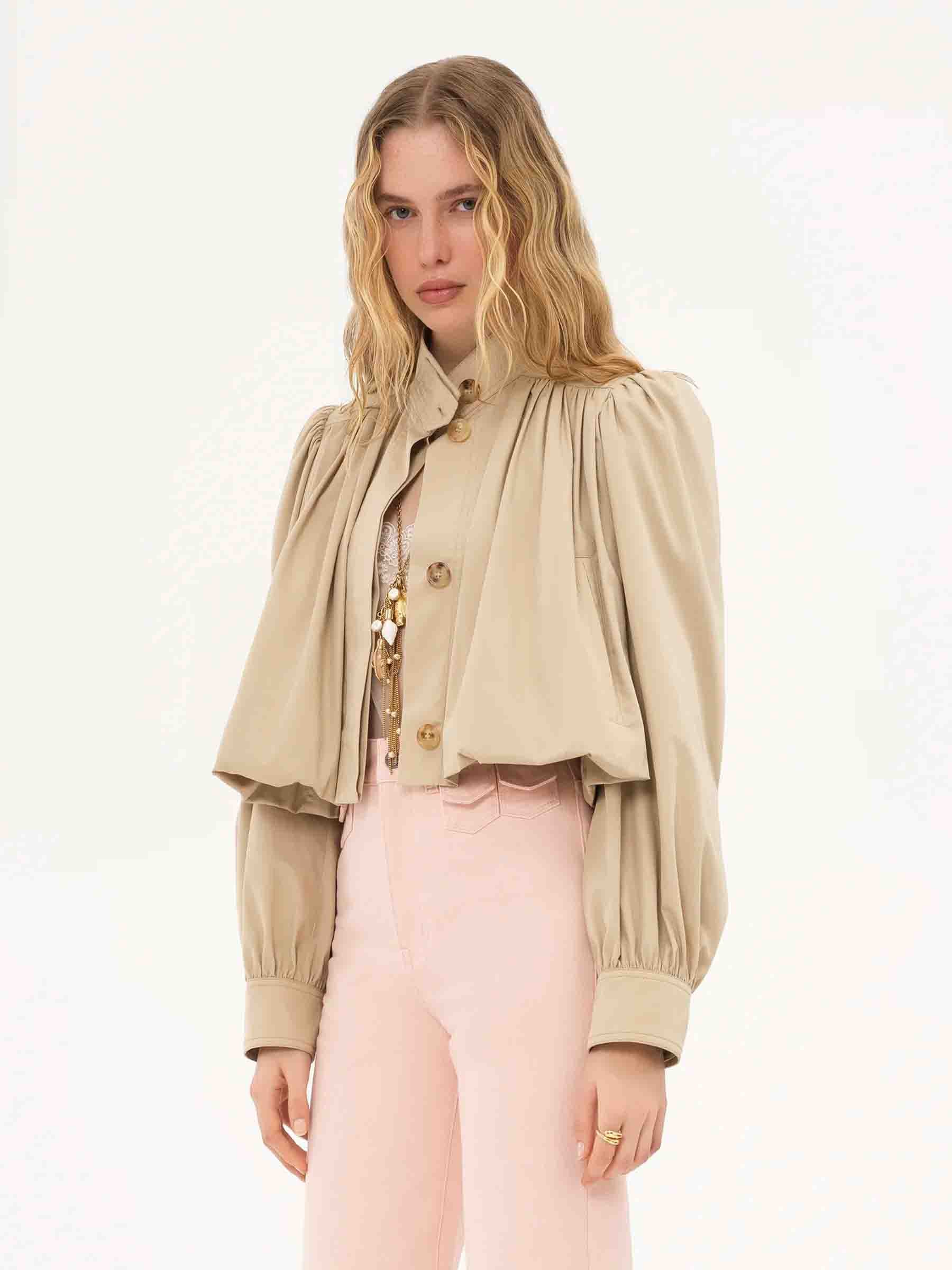 Оригінальна Gathered Gabardine Jacket Chloe – детальний вид