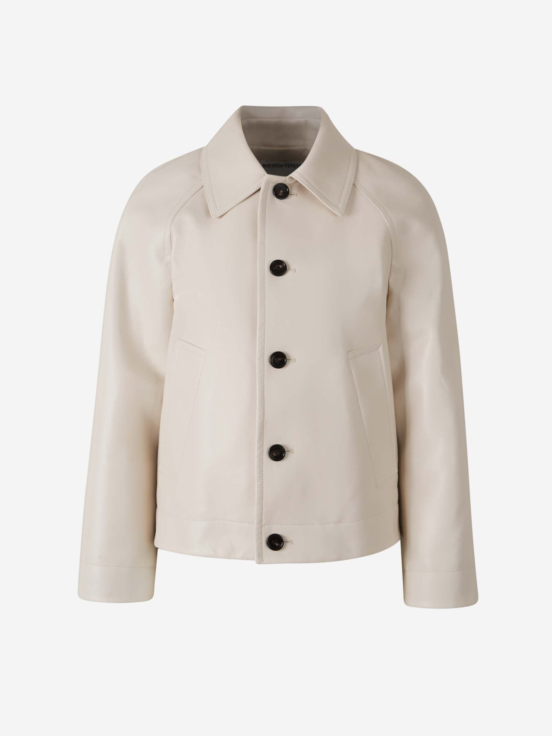 Leather Jacket Bottega veneta оригінал – Купити в Україні – боковий вид