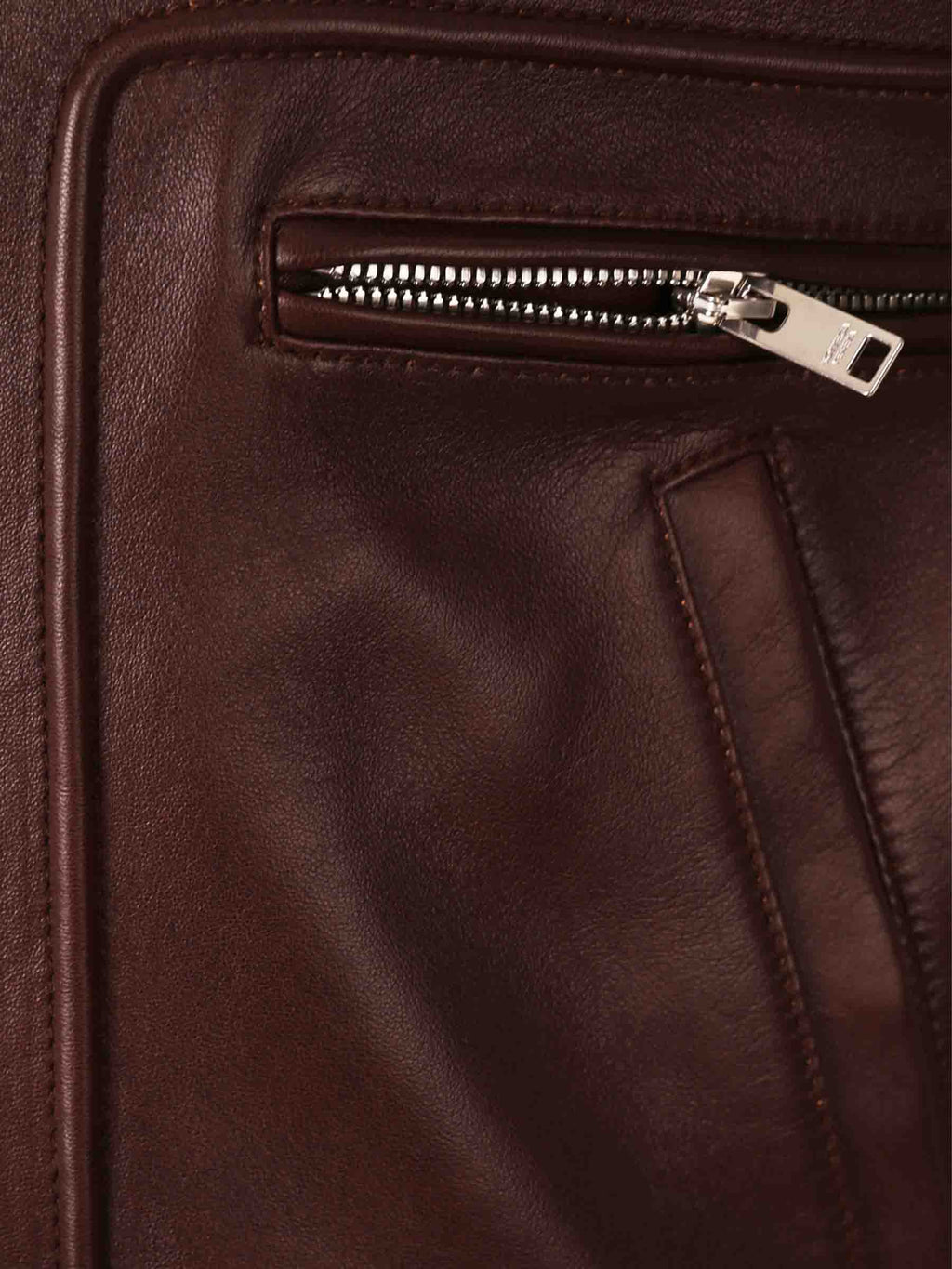 Leather Aviator Jacket Bottega veneta – Гарантія оригінальності – збільшений вид