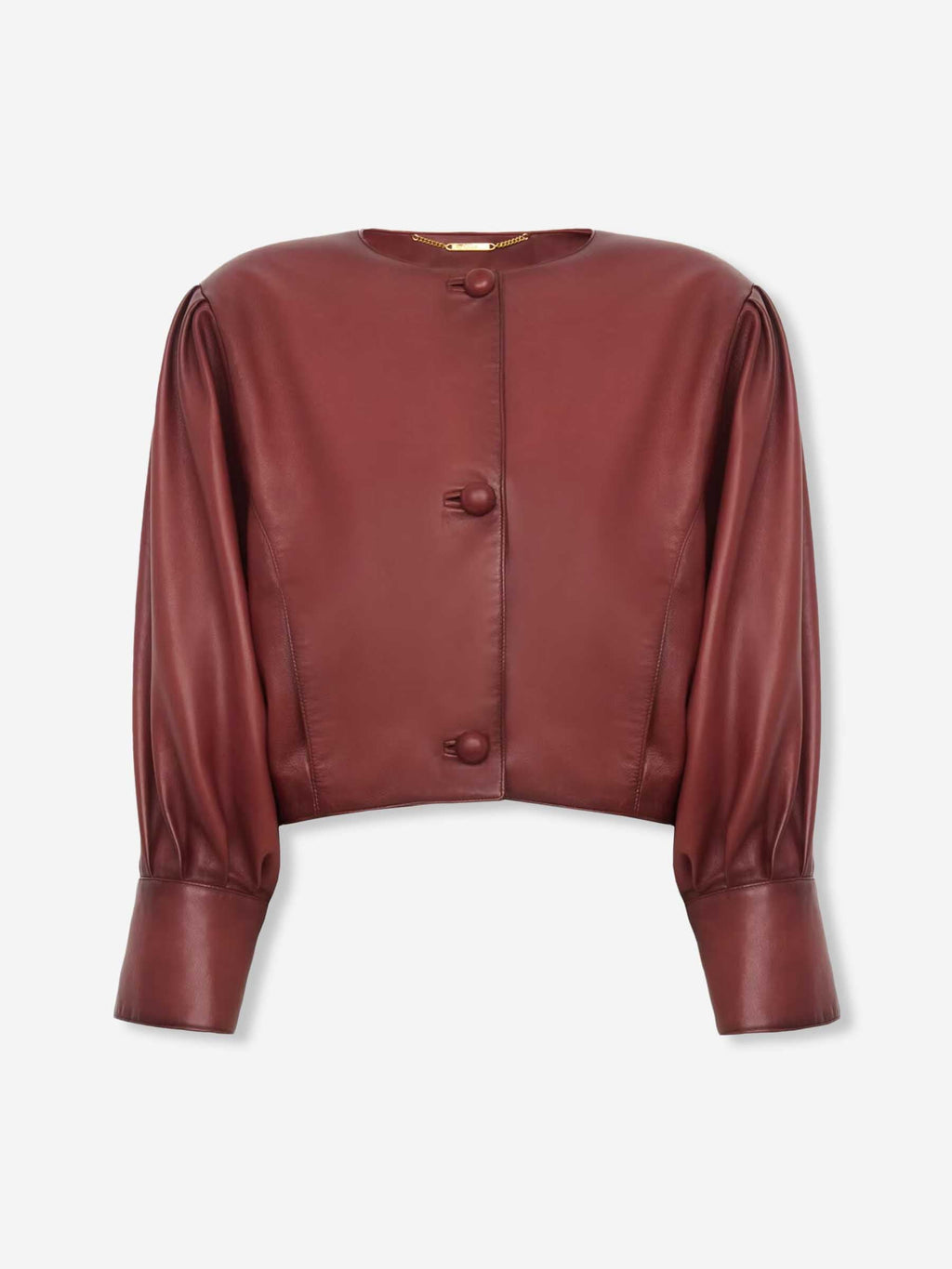 Оригінальна Cropped Leather Jacket Chloe – боковий вид