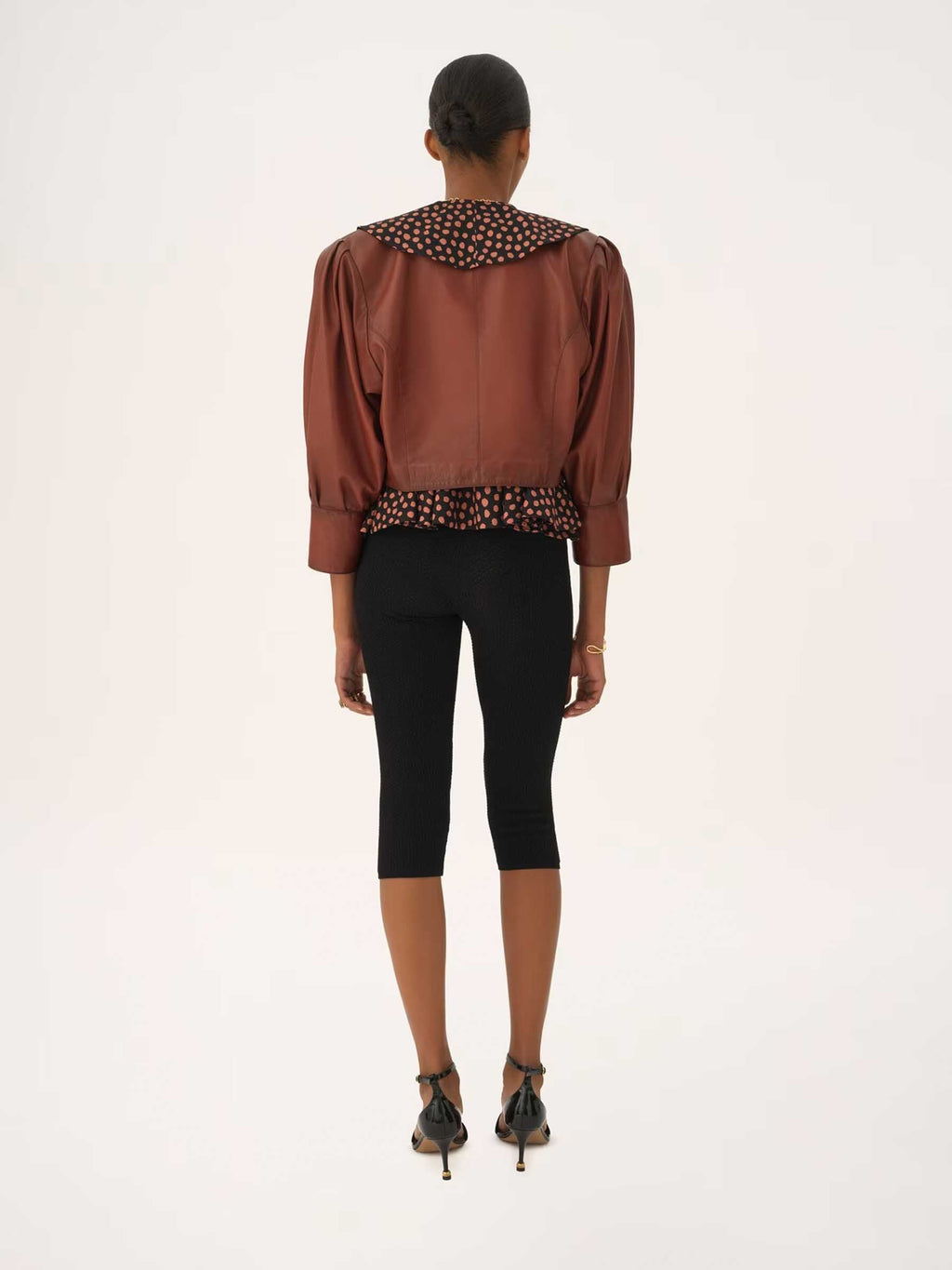 Оригінальна Cropped Leather Jacket Chloe – детальний вид