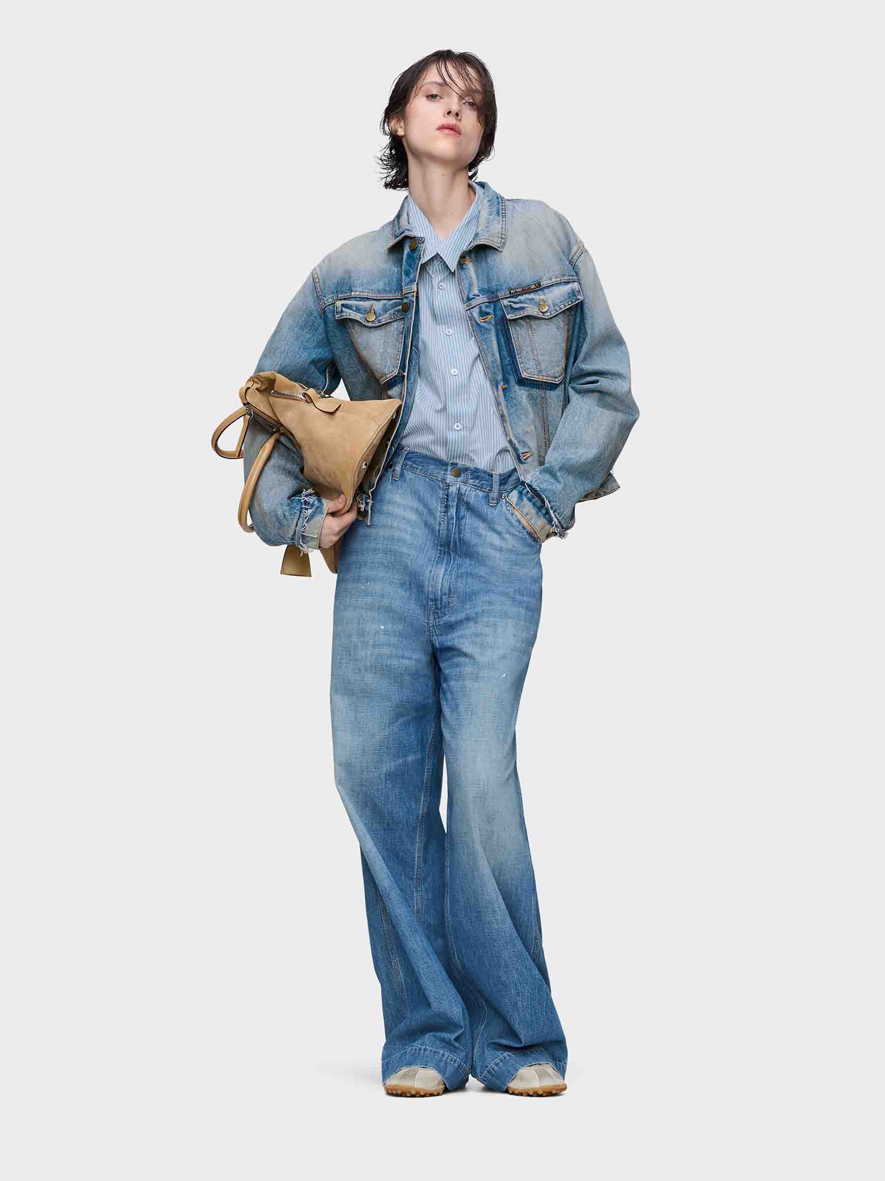 Denim Jacket Cotton Maison margiela оригінал – Купити в Україні – вид ззаду