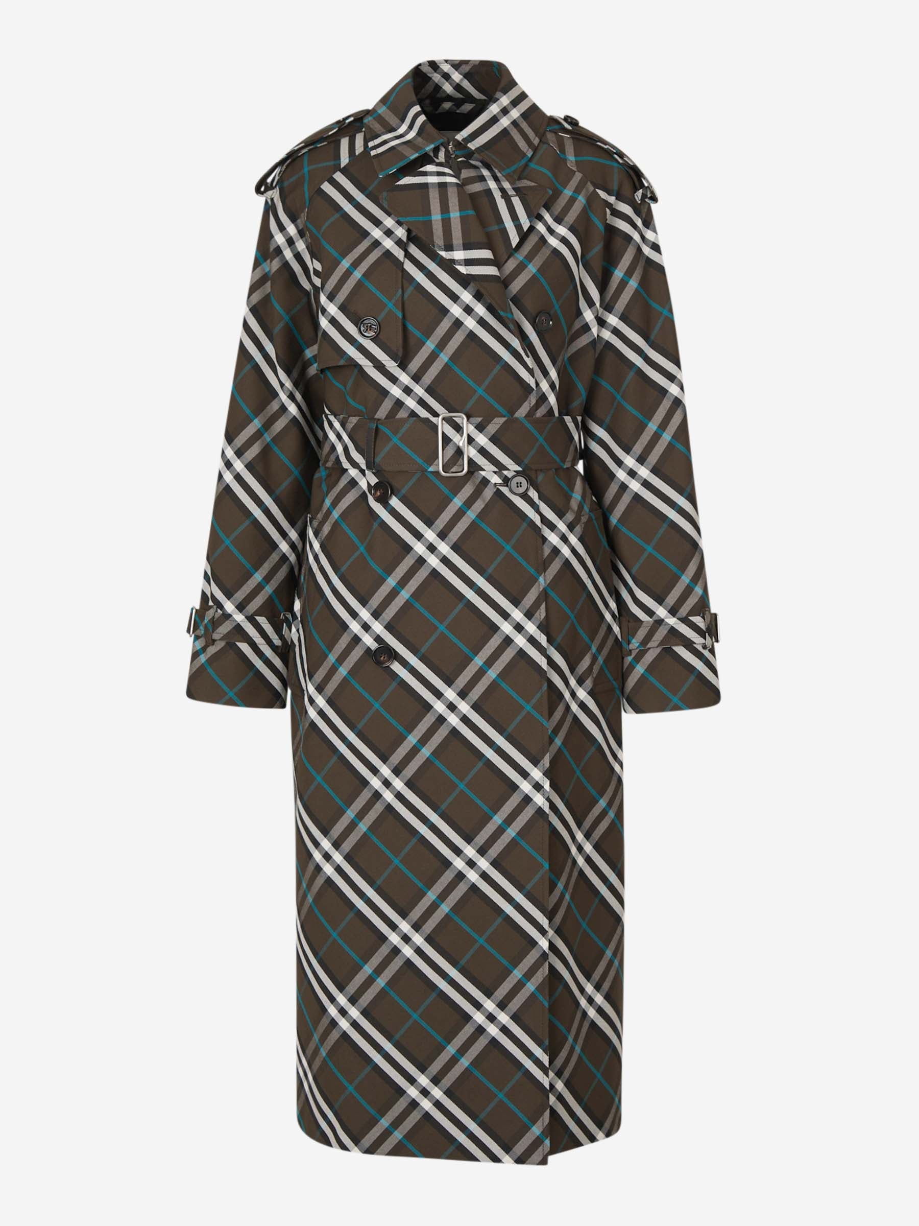 Оригінальна Gabardina Motivo Cuadros Burberry – боковий вид